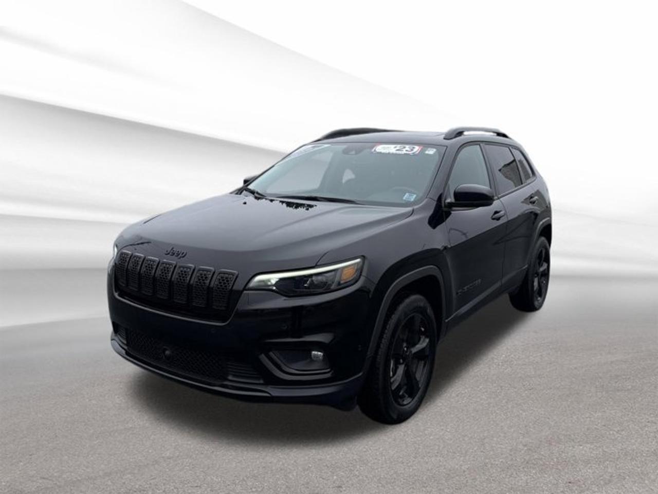 This used 2023 Jeep Cherokee Altitude at Steele Halifax Chrysler Dodge Jeep Ram FIAT in Halifax delivers the confidence of 4-wheel drive, the ease of an automatic transmission, and the everyday value of a 2.4-litre regular unleaded gas engine. Finished in black with a black interior, this 4-door SUV has travelled 53,708 km and includes a power liftgate for added daily convenience.The 2023 Jeep Cherokee Altitude brings a clean, athletic look and practical SUV versatility. It is well suited to Halifax drivers who want secure traction in changing weather, simple cargo access, and a comfortable cabin for commuting, errands, and weekend travel. Its balanced size also makes it easy to live with in the city.FEATURES OF THE Cherokee AltitudeBlack exterior with black interior4-wheel drive for added confidenceAutomatic transmission for smooth daily drivingPower liftgate for easier cargo accessADVANCED SAFETY FEATURES4-wheel drive supports all-weather road gripFour-door design helps passenger entryElevated SUV stance improves outward visibilitySolid Jeep engineering inspires daily confidencePERFORMANCE AND EFFICIENCY2.4-litre four-cylinder gas engineAutomatic transmission delivers smooth shiftingRegular unleaded fuel helps manage costsBalanced power for daily drivingCOMFORT AND CONVENIENCEPower liftgate simplifies loading and unloadingFour doors add everyday practicalitySpacious cabin supports daily versatilityEasy step-in height for passengersTECHNONOLGY AND CONNECTIVITYClear driver-focused layout for easy useAutomatic transmission keeps operation simpleUseful controls placed within reachPractical design supports daily travelCARGO SPACERear cargo area suits daily errandsPower liftgate adds quick accessSUV shape supports versatile packingRoom for groceries and gearAWARDS & RECOGNITIONSTop Safety Pick, Insurance Institute for Highway Safety, 2023WHAT OTHER OWNERS LIKEConfident 4-wheel drive in poor weatherEasy cargo loading with liftgateComfortable size for city drivingSmooth everyday performance and practicalityThis 2023 Jeep Cherokee Altitudes VIN is: 1C4PJMMB9PD103273.We invite you to book a viewing and test drive at your earliest convenience
