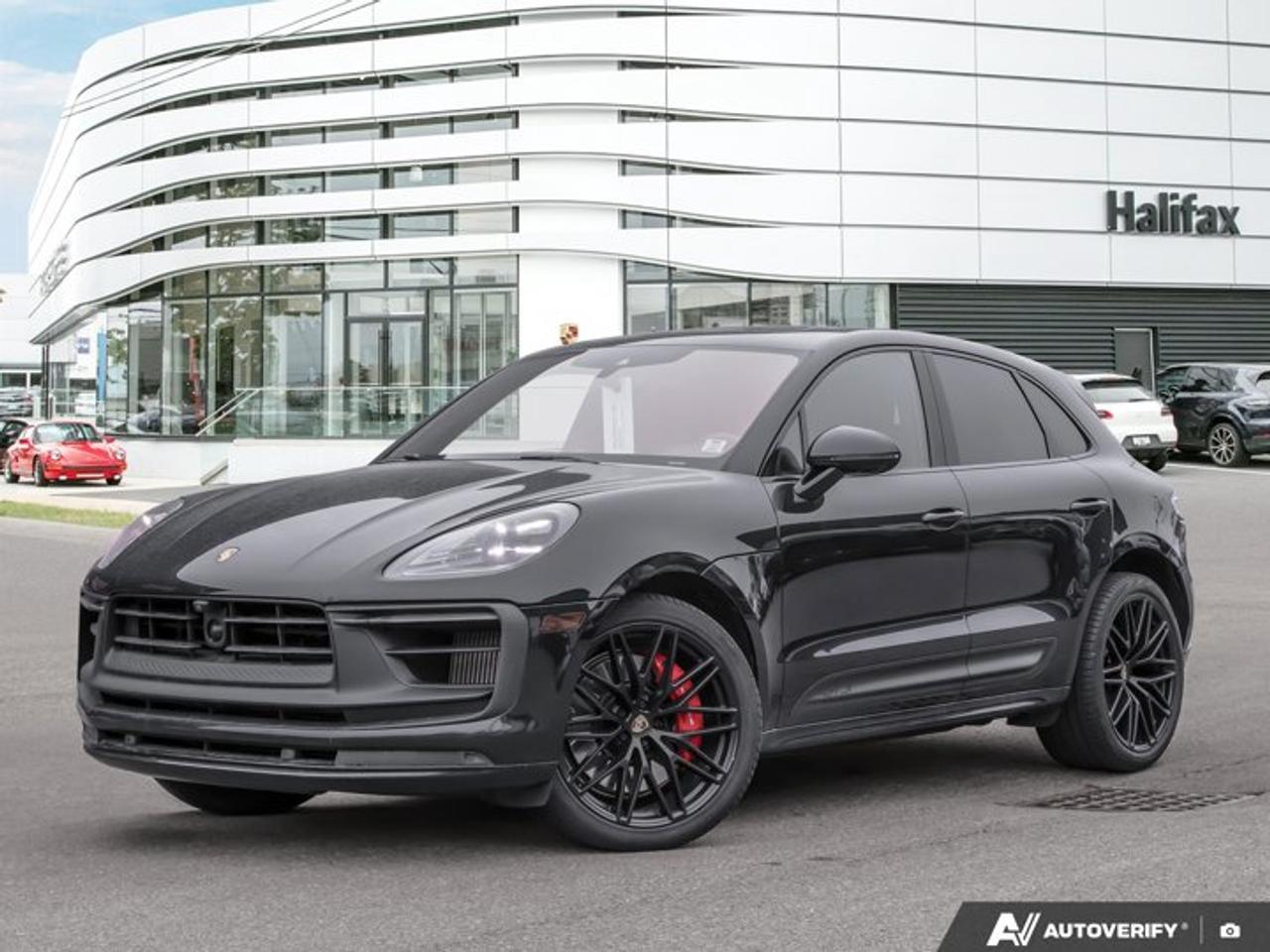 This 2023 Porsche Macan GTS, now available at Porsche Of Halifax, is finished in Jet Black Metallic with a Leather Package in Black with deviated stitching in Papaya and is equipped with a PDK transmission.*Powertrain and Drivetrain*2.9-litre twin-turbocharged V6 engine producing 434 horsepower and 406 lb-ft of torquePDK transmissionPorsche Active All-Wheel Drive*Exterior*Jet Black MetallicPanoramic Roof SystemAll-season tyres for 21-inch alloy wheelsLED Headlights in Black incl. Porsche Dynamic Light System Plus (PDLS+)Thermally and noise insulated glassUnder Door Puddle Light Projectors*Interior and Seating*Leather Package in Black with deviated stitching in PapayaAdaptive Sport Seats Plus (18-way) with Memory PackageVentilated Seats (Front)Heated Seats (Rear)Heated steering wheel in Race-Tex with trim in matte carbon fiberRoof lining in Race-TexStorage compartment including inductive charging stationIonizer*Technology and Driver Assistance*Burmester® High-End Surround Sound SystemSurround ViewLane Change Assist (LCA)Adaptive Cruise Control (ACC)Heated windshieldPower Steering PlusSport Chrono PackageAdaptive Air Suspension incl. Porsche Active Suspension Management (PASM) (raised 10 mm)Porsche Torque Vectoring Plus (PTV+)This Macan GTS is configured with a performance-focused powertrain, advanced chassis and suspension systems, and a high level of interior comfort and driver assistance technology.Visit www.porscheofhalifax.com or call (902)453-8800 to speak with a Porsche Sales Executive.