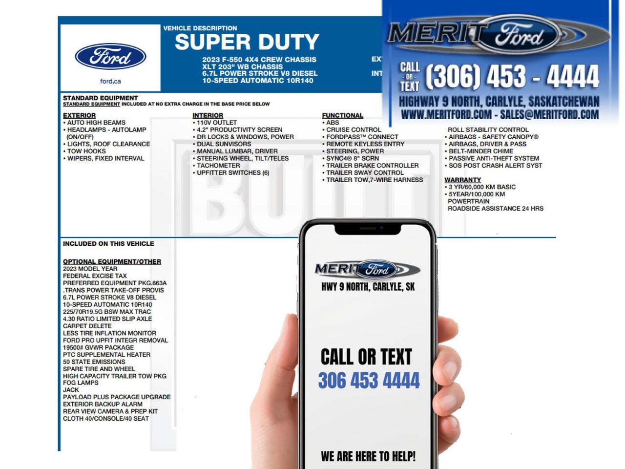 2023 Ford F-550 Super Duty DRW XLT Full Deck and Gate Photo1