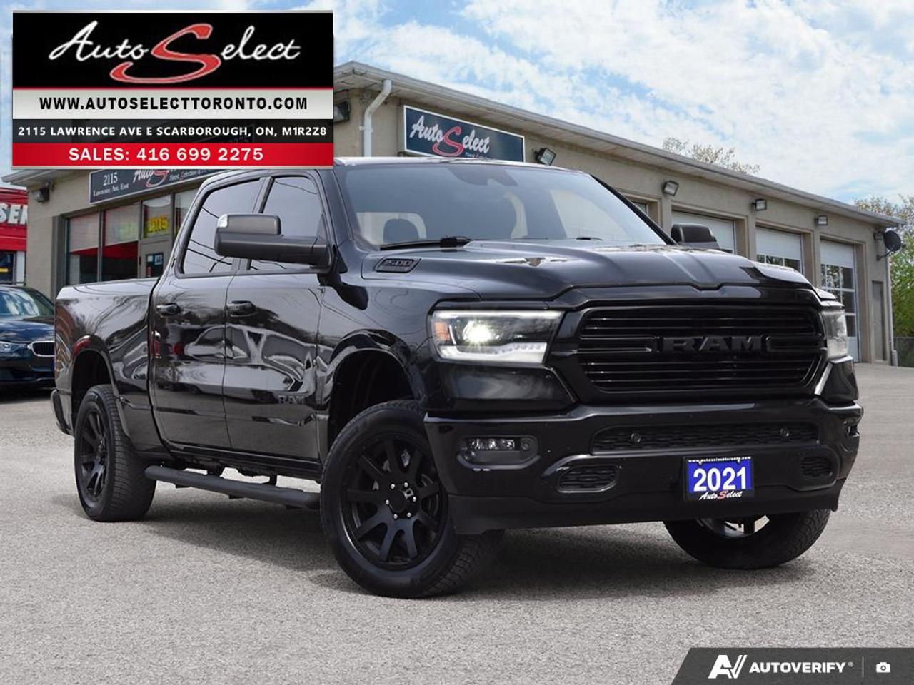 2021 RAM 1500 Sport Night Crew Cab - 4x4 - 5.7L V8 Hemi - Clean Carfax Photo0