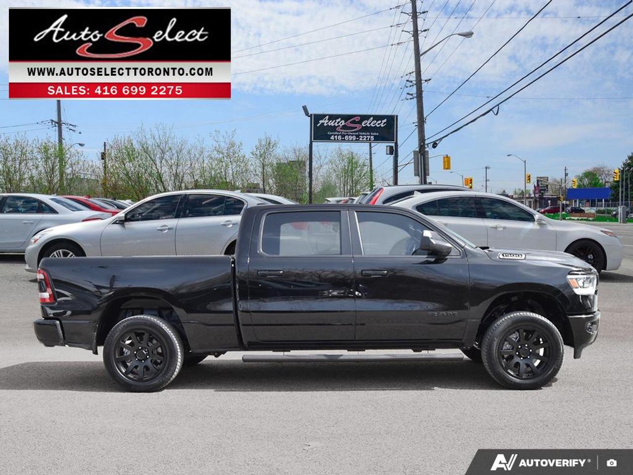 2021 RAM 1500 Sport Night Crew Cab - 4x4 - 5.7L V8 Hemi - Clean Carfax Photo2