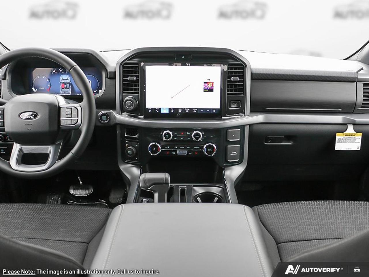 2026 Ford F-150 EQUIP GROUP 302A | AGATE BLACK METALLIC | SPORT CLOTH 40/CON/40 FR SEAT BLACK | 3.5L PWRBOOST HYBRID V6 | HEV ELECT 10SPD AUTO TRANS | 3.73 LOCKING AXLE | XLT BLACK APPEARANCE PKG | MOBILE OFFICE PKG Photo