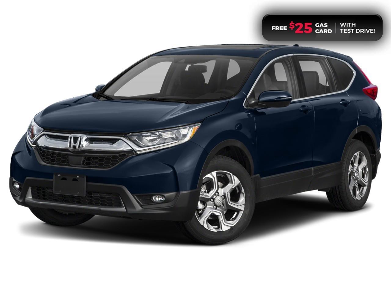 <p><span style=color:rgb( 0 , 0 , 0 )><strong>GREAT CR-V! IN EXCELLENT SHAPE! SCHEDULE YOUR TEST DRIVE TODAY!</strong></span></p><p><span style=color:rgb( 0 , 0 , 0 )>2019 Honda CR-V EX-L featuring CVT transmission, five passenger seating, leather interior, power sunroof, Apple CarPlay and Android Auto connectivity, Siri® Eyes Free compatibility, ECON mode, Bluetooth, AM/FM audio system with two USB inputs, steering wheel mounted controls, cruise control, air conditioning, dual climate zones, heated front seats, rearview camera with dynamic guidelines, 12V power outlet, power mirrors, power locks, power windows, 60/40 split fold-down rear seatback, Anchors and Tethers for Children (LATCH) , The Honda Sensing Technologies - Adaptive Cruise Control, Forward Collision Warning system, Collision Mitigation Braking system, Lane Departure Warning system, Lane Keeping Assist system and Road Departure Mitigation system, remote keyless entry with liftgate release, auto on/off headlights, electronic stability control and anti-lock braking system. Contact Cambridge Centre Honda for special discounted finance rates, as low as 8.99%, on approved credit from Honda Financial Services.</span></p><p><span style=color:rgb( 255 , 0 , 0 )><strong>FREE $25 GAS CARD WITH TEST DRIVE!</strong></span></p><p><span style=color:rgb( 0 , 0 , 0 )>Our philosophy is simple. We believe that buying and owning a car should be easy, enjoyable and transparent. Welcome to the Cambridge Centre Honda Family! Cambridge Centre Honda proudly serves customers from Cambridge, Kitchener, Waterloo, Brantford, Hamilton, Waterford, Brant, Woodstock, Paris, Branchton, Preston, Hespeler, Galt, Puslinch, Morriston, Roseville, Plattsville, New Hamburg, Baden, Tavistock, Stratford, Wellesley, St. Clements, St. Jacobs, Elmira, Breslau, Guelph, Fergus, Elora, Rockwood, Halton Hills, Georgetown, Milton and all across Ontario!</span></p>