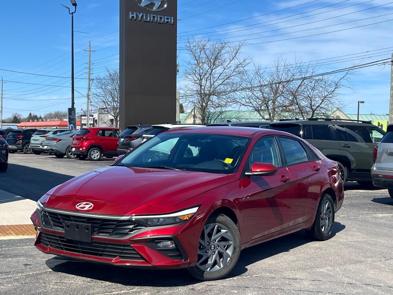 <p>Meet the bold 2025 Hyundai Elantra Preferred in dynamic Red with a Front-Wheel Drive layout that ensures a smooth driving experience. Its serene handling and reliable Automatic transmission make every drive a pleasure.</p> <p>The Elantra's elegant Sedan body type is perfectly complemented by its sleek alloy wheels and refined lines. Step inside to find a Black interior featuring sophisticated leather accents on the steering wheel and gear shifter, all designed to bring comfort and style to your journey. Heated front seats and heated mirrors ensure a cozy ride, no matter what the Canadian weather brings your way.</p> <p>Equipped with cutting-edge technology, this Elantra offers smart device integration, a backup camera for confidence in tight spots, and the convenience of push-button keyless entry. Stay connected on the go with Bluetooth connectivity and rely on advanced safety systems like Lane Assist and Brake Assist to enhance your peace of mind every time you hit the road.</p> <p>Whether you're a city commuter, a savvy student, or someone who values a balanced mix of features and style, this Hyundai Elantra is tailored to meet your needs. Get ready for an exceptional driving experience and contact our dealership today for more information or to schedule a test drive. Don't let this opportunity pass you bythis is the car you've been waiting for!</p>