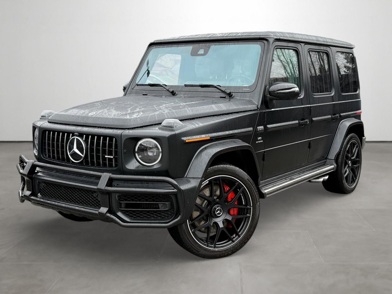 One owner. Packages and Options- G manufaktur Night Black Magno, Exclusive Nappa Leather Diamond Stich two-tone classic Red / Black, AMG Night Package, AMG Carbon-Fibre Trim, AMG Performance steering wheel in Nappa Leather, Brush Guard in Black, AMG Performance Exhaust System, Burmester&reg; Surround Sound System, Exclusive Interior Package, Seat Comfort Package, Active Multicontour Seats with Massage and Driving Dynamic Function, Rapid Heating Front Seats, Ventilated Front Seat, Interior Light Package, AMG front and rear brake, callipers painted in Red, Active Lane Keeping Assist, AMG RIDE CONTROL, AMG DYNAMIC SELECT, LED High Performance Headlamps, Offroad Screen, Traffic Sign Assist, Active Brake Assist, Roof liner in DINAMICA microfibre, Assistance Package, Windscreen- heated, Heated Steering and Many More.

CarFax report and Safety inspection available for review. Large used car inventory! Open 7 days a week! IN HOUSE FINANCING available. Close to 100% approval rate. We accept all local and out of town trade-ins.    For additional vehicle information or to schedule your appointment, call us or send an inquiry.   Pricing is subject to $995 doc fee and prep fee from $195 to $1395.  Financed vehicles subject to $599 finance placement fee. We also specialize in out of town deliveries. This vehicle may be located at one of our other lots, please call to book an appointment to ensure the vehicle is available.