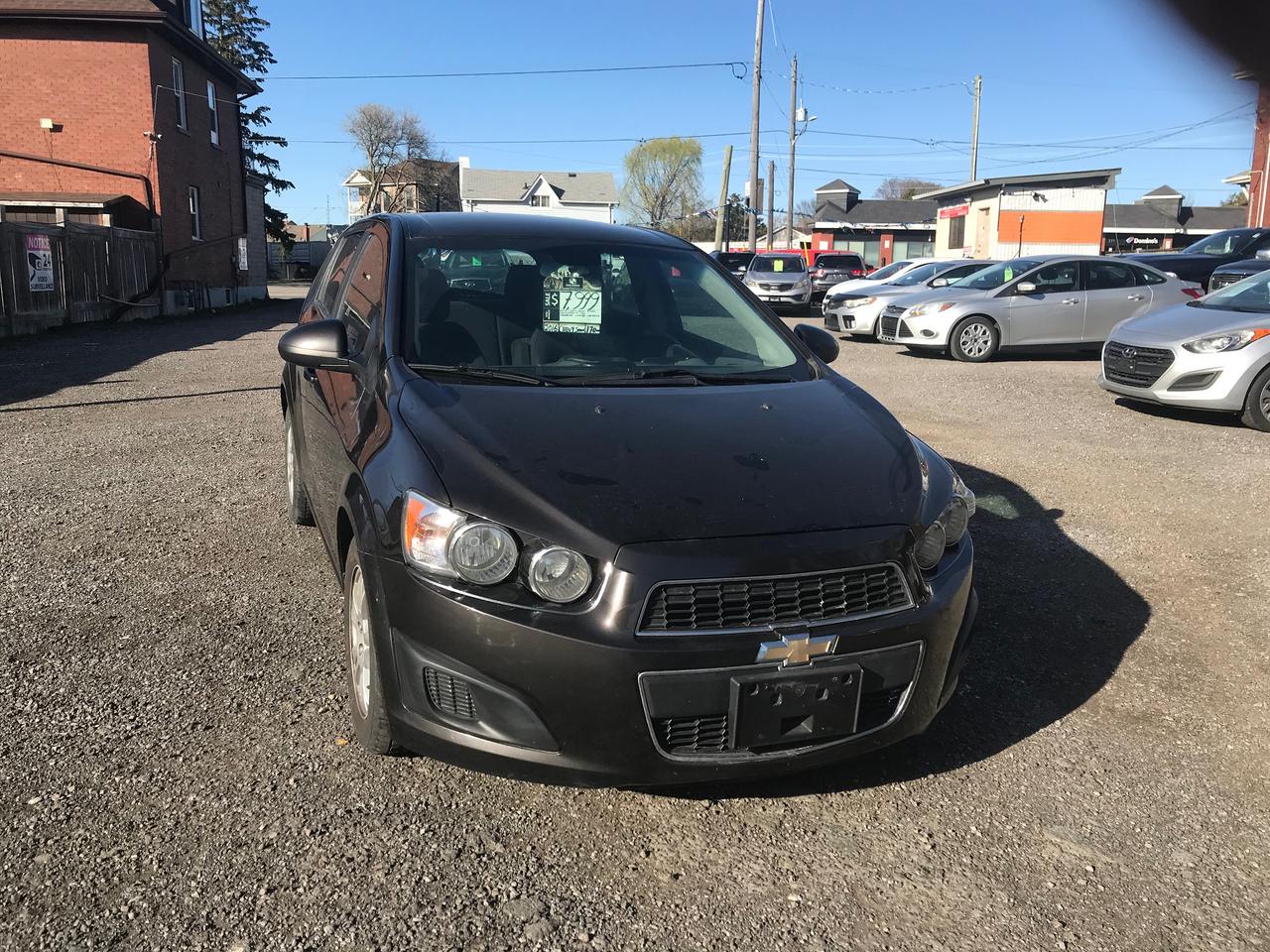 <p>2016 CHEVROLET SONIC LT 4 DOOR HATCHBACK IN EXCELLENT COMES CERTIFIED &nbsp;ONE OWENER GREAT GAS SAVER CAR &nbsp;</p><p>POWER WINDOWS&nbsp;</p><p>POWER LOCKS&nbsp;</p><p>KEYLESS ENTRY&nbsp;</p><p>TILTED STEARING&nbsp;</p><p>CRUISE CONTROL&nbsp;</p><p>TILTED STEARING&nbsp;</p><p>REAR VIEW CAMERA&nbsp;</p><p>AM/FM/CD/BLUETOOTH AUX NAV</p><p>AC&nbsp;</p><p>ALLOY RIMS&nbsp;</p><p>POWER SIDE MIRRORS&nbsp;</p><p>HEATED SETS</p><p>1.8L</p><p>ONE OWNER&nbsp;</p><p>GAS SAVER&nbsp;</p><p>&nbsp;</p><p>$6699 &nbsp;PLUS APPLICABLE TAX&nbsp; COMES CERTIFIED&nbsp;</p><p>WARRANTY AVAILABE&nbsp;</p><p>FINANCING AVAILABLE ALL CREDIT WELCOME&nbsp;</p><p>&nbsp;</p><p>DEALER&nbsp;</p><p>&nbsp;</p><p>&nbsp;</p><p>&nbsp;</p><p>SHUAIB AUTO&nbsp;</p><p>766 SIMCOE STREET&nbsp;</p><p>SOUTH OSHAWA&nbsp;</p><p><a href=tel:647 303 7143>647 303 7143</a>&nbsp;</p>