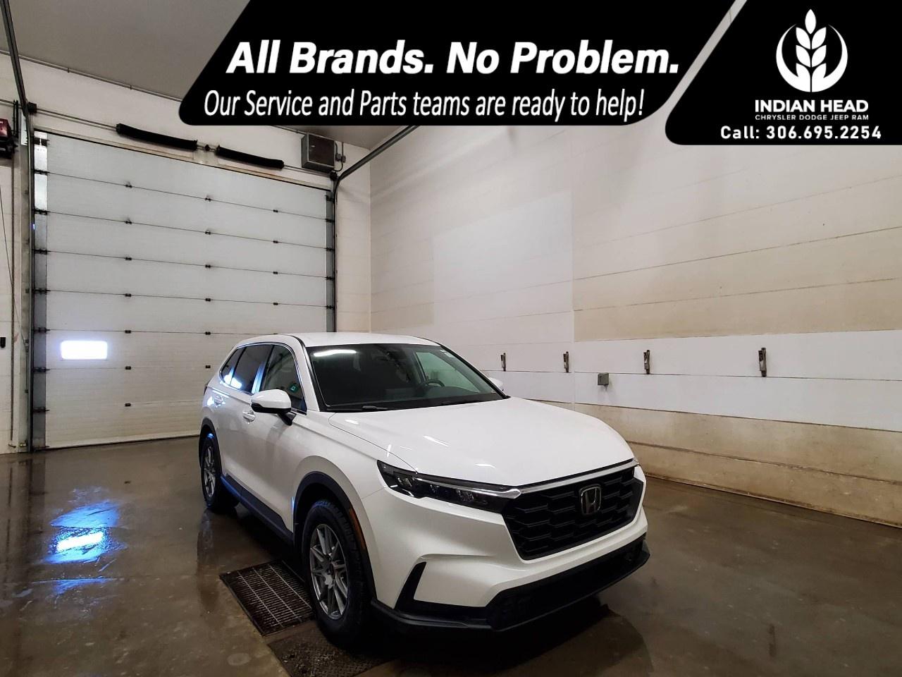 <p>The 2025 Honda CR-V LX AWD is a smart, efficient SUV that delivers everyday practicality, modern tech, and confidence in all weather conditions.</p><p>Powered by a reliable 2.4L 4-cylinder engine paired with an automatic transmission, this CR-V offers smooth performance and great fuel efficiency. The all-wheel drive system adds extra confidence for changing road conditions, making it a great choice year-round.</p><p>Finished in white with a clean black interior, this CR-V keeps things classic and versatile. With seating for five and a spacious cargo area, its well-suited for everything from daily commuting to weekend getaways.</p><p>Inside, youll find a comfortable and functional cabin equipped with heated seats, air conditioning, power windows, and keyless entry. Technology features include Bluetooth connectivity, smart device integration, and a user-friendly infotainment system to keep you connected on the go.</p><p>Safety and convenience are front and center with features like a backup camera, brake assist, cruise control, lane assist, and parking sensorshelping make every drive easier and more secure.</p><p>With just over 7,000 km, this low-mileage CR-V offers excellent value and like-new condition without the new vehicle price.</p><p>If youre looking for a dependable, efficient SUV with AWD capability and modern features, this 2025 Honda CR-V LX is ready to go.</p><p>Please confirm all vehicle details and features with our sales team and start the buying process today at Indian Head Chrysler Dodge Jeep Ram Ltd.</p>