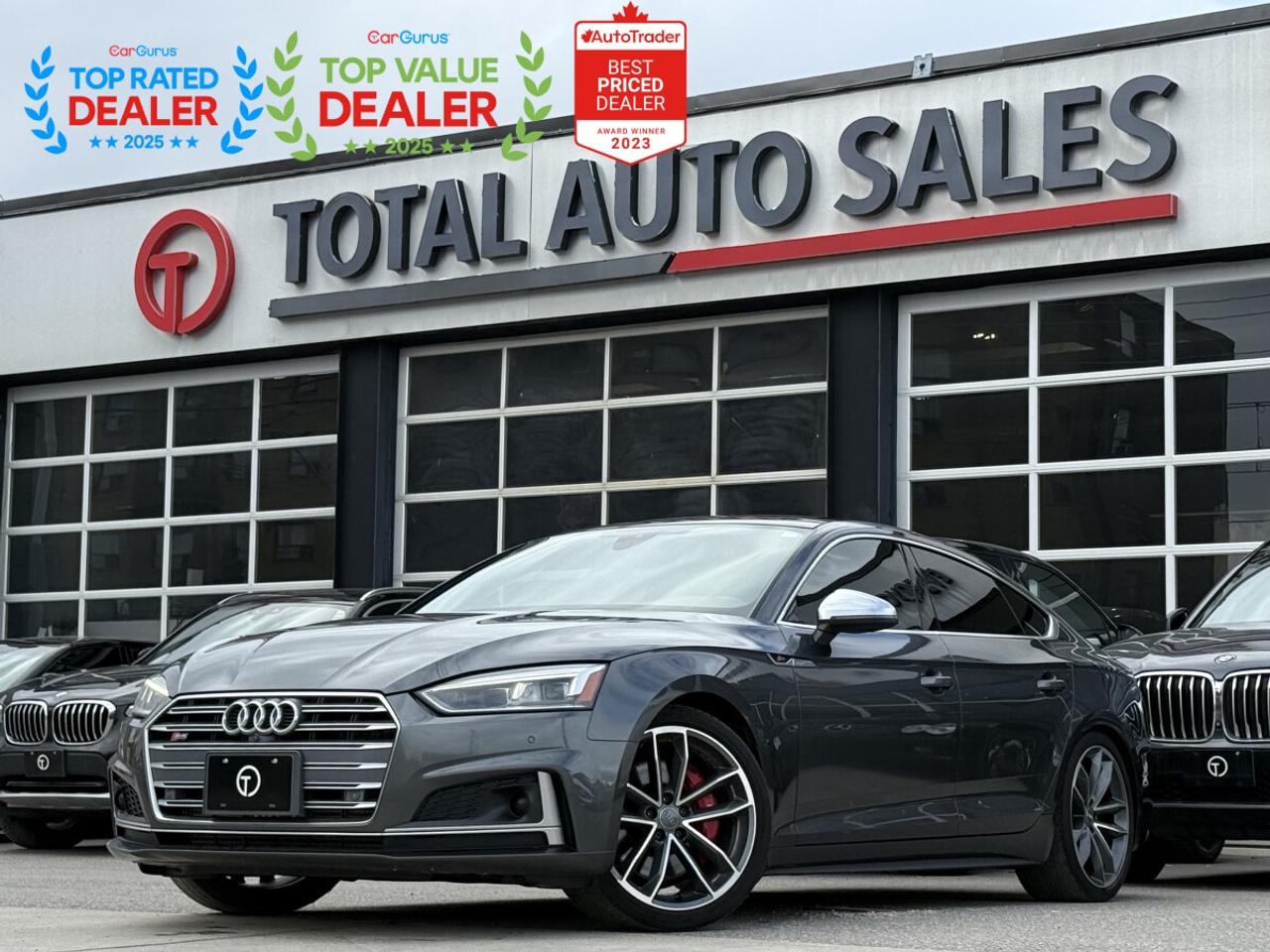 ** JUST ARRIVED! DONT MISS OUT ON THIS ONE!! ** <br/> ** NO ACCIDENTS, LOCAL ONTARIO CAR, CLEAN TITLE, CARFAX VERIFIED! ** <br/> ** RATES AS LOW AS 6.99 OAC ** <br/> <br/> <br/> ===>> WE FINANCE ALL CREDIT TYPES! NEW TO THE COUNTRY?! NO PROBLEM! BAD CREDIT?! NO PROBLEM! <br/> ===>> YOU CAN APPLY ONLINE ON OUR WEBSITE OR IN PERSON! <br/> <br/> <br/> ** GORGEOUS GREY EXTERIOR ON PREMIUM GREY DIAMOND STITCHED LEATHER! COMES LOADED WITH BANG & OLUFSEN SOUND SYSTEM, PANORAMIC GLASS ROOF, HEATED FRONT SEATS, MASSAGE FRONT SEATS, HEATED STEERING WHEEL, NAVIGATION, 360 CAMERA WITH PARKING ASSIST, DUAL CLIMATE CONTROLS, BLUETOOTH, FRONT POWER ADJUSTABLE SEATS WITH LEG EXTENSION, ADAPTIVE CRUISE CONTROL, TRAFFIC JAM ASSIST, SIDE ASSIST, LANE ASSIST, AMBIENT INTERIOR LIGHTING, & MUCH MUCH MORE!! ** <br/> <br/> <br/> >>>> FOLLOW US ON INSTAGRAM @ <br/> TOTALAUTOSALES <br/> <br/> <br/> *** PLEASE CALL (437) 494-3945 *** <br/> OUR NEW LOCATION: <br/> 2430 FINCH AVE WEST, NORTH YORK, M9M 2E1 <br/> <br/> <br/> *** CERTIFICATION: Have your new preowned vehicle certified at TOTAL AUTO SALES! We offer a full safety inspection exceeding industry standards, including oil change and professional detailing before delivery. Vehicles are not drivable, if not certified or e-tested, a certification package is available for $995. All trade-ins are welcome. Taxes, Finance fee and licensing are extra.** <br/> <br/> <br/> ** WARRANTY. We provide extended warranties up to 48m with optional coverage up to 10,000$ per/claim with unlimited kms. ** <br/> *** PLEASE CALL (437) 494-3945 *** <br/> TOTAL AUTO SALES 2430 FINCH AVE WEST, NORTH YORK, M9M 2E1 <br/> <br/> <br/> ** To the best of our ability, we have made an effort to ensure that the information provided to you in this ad is accurate. We do not take any responsibility for any errors, omissions or typographic mistakes found on all our ads. Prices may change without notice. Please verify the accuracy of the information with our sales team. ** <br/>