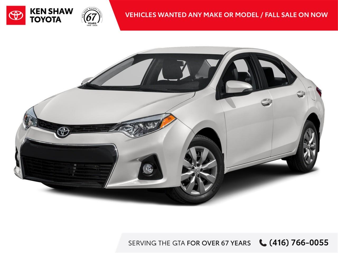 2016 Toyota Corolla S (CVT) 4dr Sedan Photo0