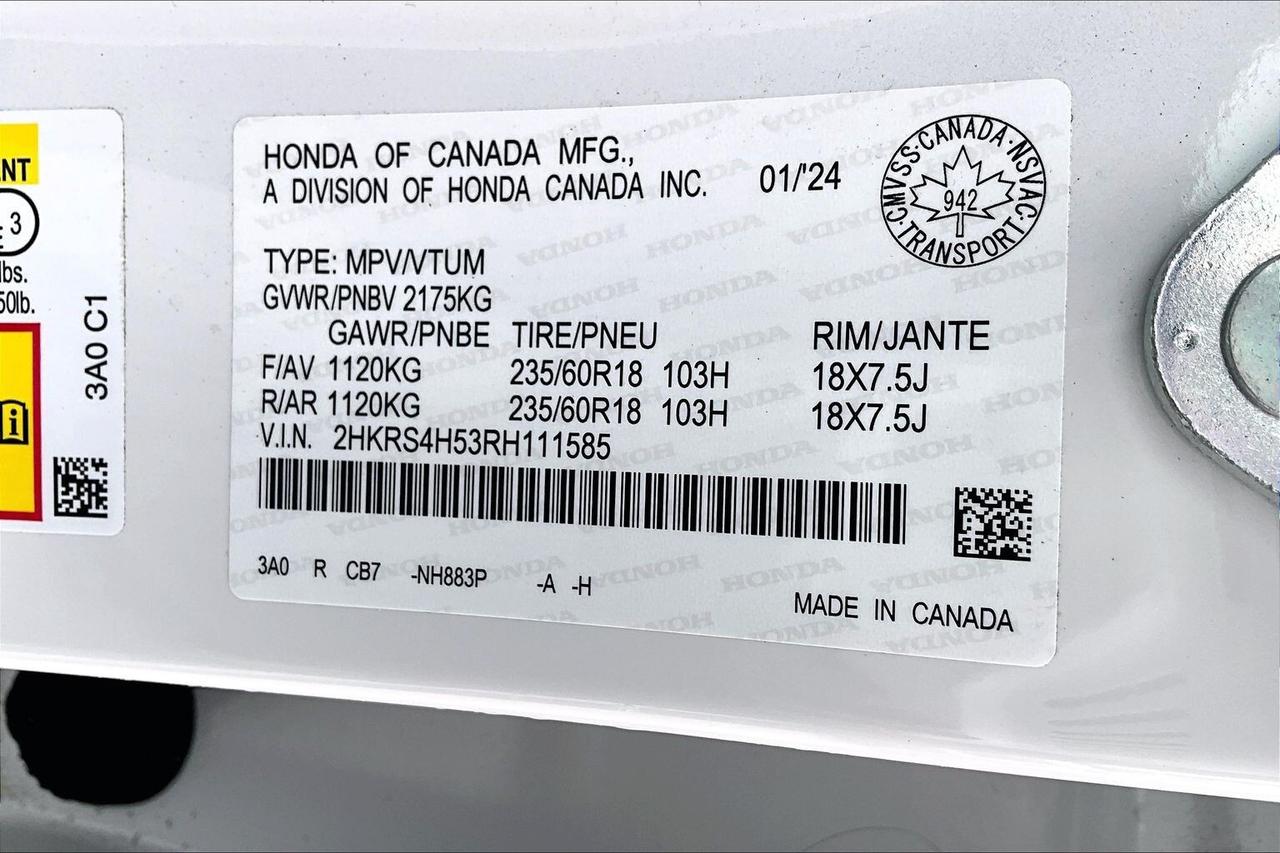 2024 Honda CR-V SPORT AWD   ADAPT. CRUISE   SUNROOF   HEATED SEATS Photo