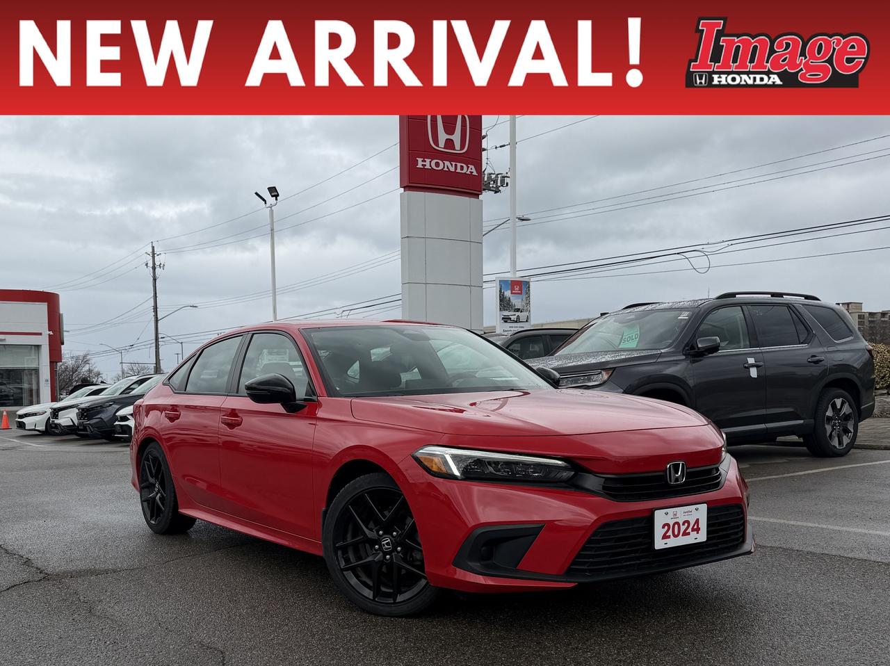 2024 Honda Civic Sedan Sport CVT   SUNROOF   HTD SEATS   APPLE CARPLAY Photo0