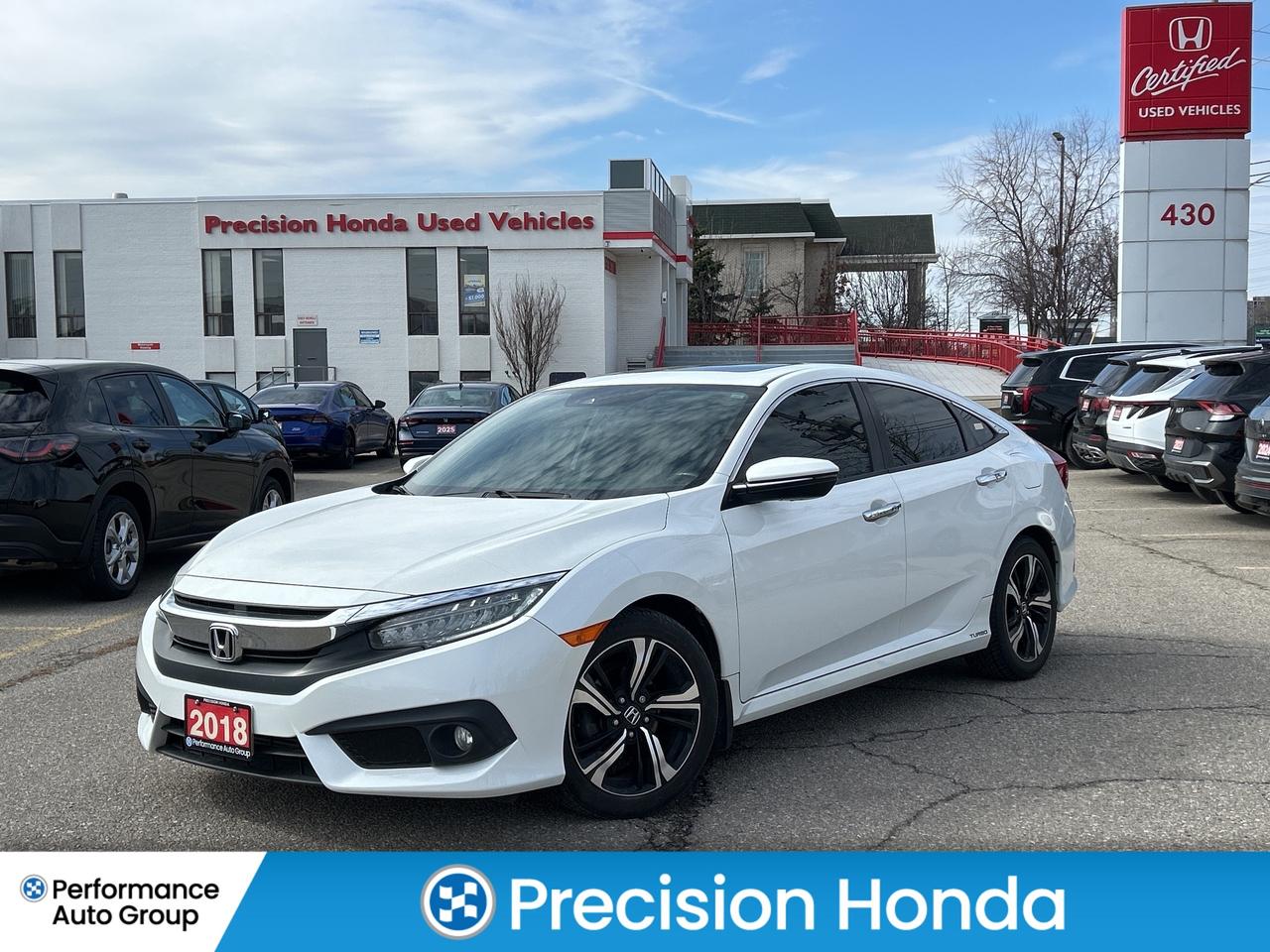 2018 Honda Civic Sedan Touring Leather  Navigation  Sunroof  CarPlay Photo