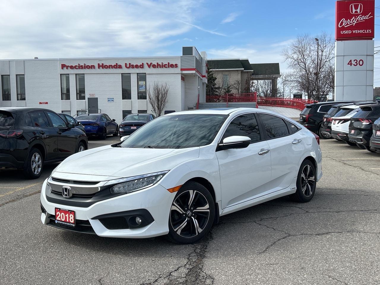 2018 Honda Civic Sedan Touring Leather  Navigation  Sunroof  CarPlay Photo