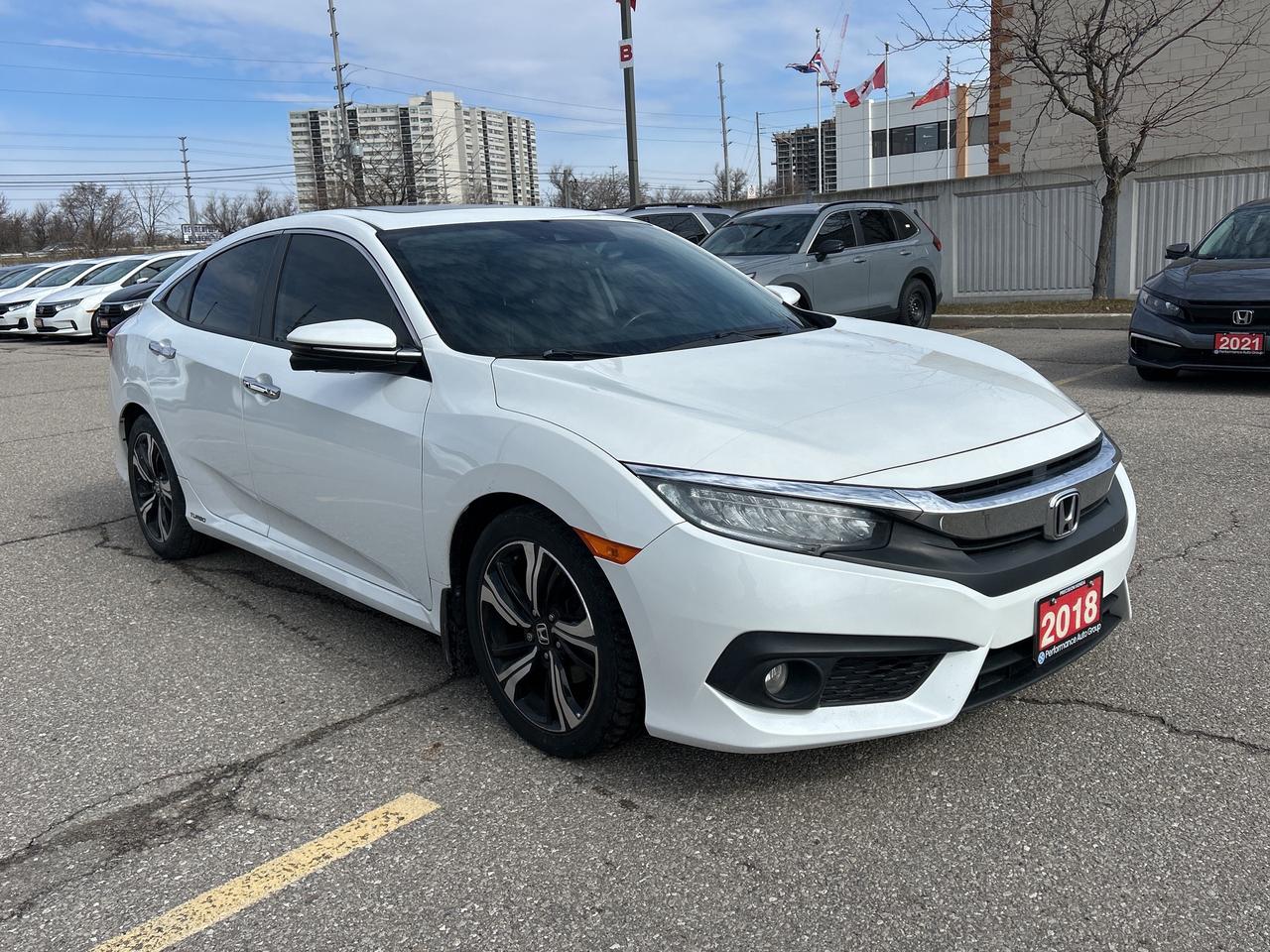 2018 Honda Civic Sedan Touring Leather  Navigation  Sunroof  CarPlay Photo