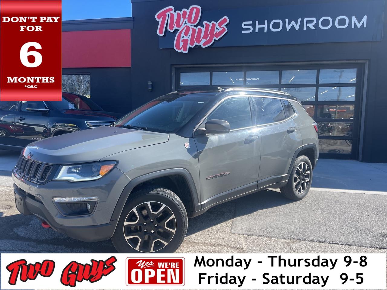 2021 Jeep Compass Trailhawk Elite   4WD   Lthr   Panoroof   New Tire Photo0