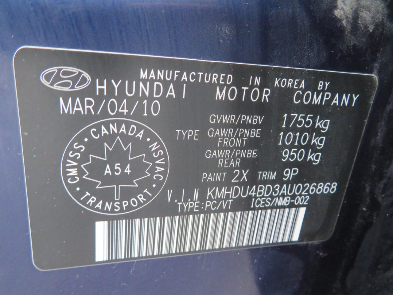 2010 Hyundai Elantra 4DR SDN AUTO GL Photo