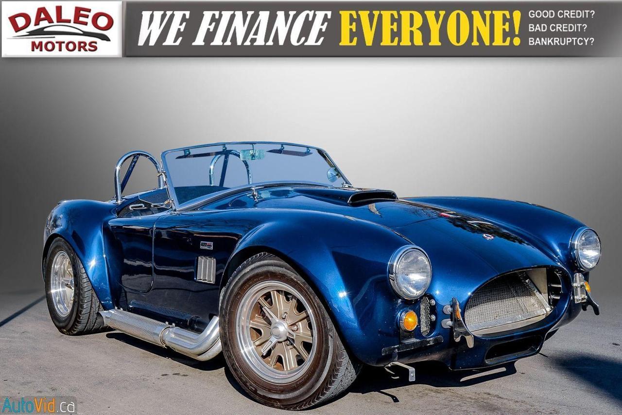 <p><strong><span style=color: #3a3a3a; font-family: Roboto, sans-serif; font-size: 15px; background-color: #ffffff;>D&D Cobra Replica - Registered as a DDCO KIT</span></strong></p><p><strong><span style=color: #3a3a3a; font-family: Roboto, sans-serif; font-size: 15px; background-color: #ffffff;>Serious inquires only - no test pilots&nbsp;</span></strong></p><p>&nbsp;</p><p>Carfax Link:&nbsp;</p><p>&nbsp;</p><p class=my-2 [&+p]:mt-4 [&_strong:has(+br)]:inline-block [&_strong:has(+br)]:pb-2 style=box-sizing: border-box; border-width: 0px; border-style: solid; border-color: oklch(0.3039 0.04 213.68 / 0.16); scrollbar-color: initial; scrollbar-width: initial; --tw-border-spacing-x: 0; --tw-border-spacing-y: 0; --tw-translate-x: 0; --tw-translate-y: 0; --tw-rotate: 0; --tw-skew-x: 0; --tw-skew-y: 0; --tw-scale-x: 1; --tw-scale-y: 1; --tw-scroll-snap-strictness: proximity; --tw-ring-offset-width: 0px; --tw-ring-offset-color: #fff; --tw-ring-color: rgb(59 130 246 / .5); --tw-ring-offset-shadow: 0 0 #0000; --tw-ring-shadow: 0 0 #0000; --tw-shadow: 0 0 #0000; --tw-shadow-colored: 0 0 #0000; margin: 1rem 0px 0.5rem; color: oklch(0.3039 0.04 213.68); font-family: fkGroteskNeue, ui-sans-serif, system-ui, -apple-system, BlinkMacSystemFont, Segoe UI, Roboto, Helvetica Neue, Arial, Noto Sans, sans-serif, Apple Color Emoji, Segoe UI Emoji, Segoe UI Symbol, Noto Color Emoji, Hiragino Sans, PingFang SC, Apple SD Gothic Neo, Yu Gothic, Microsoft YaHei, Microsoft JhengHei, Meiryo; font-size: 16px; letter-spacing: 0.08px; background-color: oklch(0.9902 0.004 106.47);><strong><span style=box-sizing: border-box; border-width: 0px; border-style: solid; border-color: oklch(0.3039 0.04 213.68 / 0.16); scrollbar-color: initial; scrollbar-width: initial; --tw-border-spacing-x: 0; --tw-border-spacing-y: 0; --tw-translate-x: 0; --tw-translate-y: 0; --tw-rotate: 0; --tw-skew-x: 0; --tw-skew-y: 0; --tw-scale-x: 1; --tw-scale-y: 1; --tw-scroll-snap-strictness: proximity; --tw-ring-offset-width: 0px; --tw-ring-offset-color: #fff; --tw-ring-color: rgb(59 130 246 / .5); --tw-ring-offset-shadow: 0 0 #0000; --tw-ring-shadow: 0 0 #0000; --tw-shadow: 0 0 #0000; --tw-shadow-colored: 0 0 #0000; display: inline-block; padding-bottom: 0.5rem;>Hamilton&rsquo;s Auto Sales & Financing Experts!</span></strong><br style=box-sizing: border-box; border-width: 0px; border-style: solid; border-color: oklch(0.3039 0.04 213.68 / 0.16); scrollbar-color: initial; scrollbar-width: initial; --tw-border-spacing-x: 0; --tw-border-spacing-y: 0; --tw-translate-x: 0; --tw-translate-y: 0; --tw-rotate: 0; --tw-skew-x: 0; --tw-skew-y: 0; --tw-scale-x: 1; --tw-scale-y: 1; --tw-scroll-snap-strictness: proximity; --tw-ring-offset-width: 0px; --tw-ring-offset-color: #fff; --tw-ring-color: rgb(59 130 246 / .5); --tw-ring-offset-shadow: 0 0 #0000; --tw-ring-shadow: 0 0 #0000; --tw-shadow: 0 0 #0000; --tw-shadow-colored: 0 0 #0000;><strong>Main Office: 1575 Main St. E.</strong></p><p>&nbsp;</p><p class=my-2 [&+p]:mt-4 [&_strong:has(+br)]:inline-block [&_strong:has(+br)]:pb-2 style=box-sizing: border-box; border-width: 0px; border-style: solid; border-color: oklch(0.3039 0.04 213.68 / 0.16); scrollbar-color: initial; scrollbar-width: initial; --tw-border-spacing-x: 0; --tw-border-spacing-y: 0; --tw-translate-x: 0; --tw-translate-y: 0; --tw-rotate: 0; --tw-skew-x: 0; --tw-skew-y: 0; --tw-scale-x: 1; --tw-scale-y: 1; --tw-scroll-snap-strictness: proximity; --tw-ring-offset-width: 0px; --tw-ring-offset-color: #fff; --tw-ring-color: rgb(59 130 246 / .5); --tw-ring-offset-shadow: 0 0 #0000; --tw-ring-shadow: 0 0 #0000; --tw-shadow: 0 0 #0000; --tw-shadow-colored: 0 0 #0000; margin: 1rem 0px 0.5rem; color: oklch(0.3039 0.04 213.68); font-family: fkGroteskNeue, ui-sans-serif, system-ui, -apple-system, BlinkMacSystemFont, Segoe UI, Roboto, Helvetica Neue, Arial, Noto Sans, sans-serif, Apple Color Emoji, Segoe UI Emoji, Segoe UI Symbol, Noto Color Emoji, Hiragino Sans, PingFang SC, Apple SD Gothic Neo, Yu Gothic, Microsoft YaHei, Microsoft JhengHei, Meiryo; font-size: 16px; letter-spacing: 0.08px; background-color: oklch(0.9902 0.004 106.47);>With over 30 years of experience servicing the Hamilton area, we can help! Let our team of finance specialists find you a competitive rate & flexible terms to best accommodate your needs. We offer financing options regardless of credit history, including: Bankruptcy, Collections, Previous Repossession, Written-Off Loans, Late Payment History & more! We also offer&nbsp;<span style=box-sizing: border-box; border-width: 0px; border-style: solid; border-color: oklch(0.3039 0.04 213.68 / 0.16); scrollbar-color: initial; scrollbar-width: initial; --tw-border-spacing-x: 0; --tw-border-spacing-y: 0; --tw-translate-x: 0; --tw-translate-y: 0; --tw-rotate: 0; --tw-skew-x: 0; --tw-skew-y: 0; --tw-scale-x: 1; --tw-scale-y: 1; --tw-scroll-snap-strictness: proximity; --tw-ring-offset-width: 0px; --tw-ring-offset-color: #fff; --tw-ring-color: rgb(59 130 246 / .5); --tw-ring-offset-shadow: 0 0 #0000; --tw-ring-shadow: 0 0 #0000; --tw-shadow: 0 0 #0000; --tw-shadow-colored: 0 0 #0000;>NO CREDIT CHECK &ndash; Buy Here, Pay Here In-House Leasing.</span></p><p>&nbsp;</p><p class=my-2 [&+p]:mt-4 [&_strong:has(+br)]:inline-block [&_strong:has(+br)]:pb-2 style=box-sizing: border-box; border-width: 0px; border-style: solid; border-color: oklch(0.3039 0.04 213.68 / 0.16); scrollbar-color: initial; scrollbar-width: initial; --tw-border-spacing-x: 0; --tw-border-spacing-y: 0; --tw-translate-x: 0; --tw-translate-y: 0; --tw-rotate: 0; --tw-skew-x: 0; --tw-skew-y: 0; --tw-scale-x: 1; --tw-scale-y: 1; --tw-scroll-snap-strictness: proximity; --tw-ring-offset-width: 0px; --tw-ring-offset-color: #fff; --tw-ring-color: rgb(59 130 246 / .5); --tw-ring-offset-shadow: 0 0 #0000; --tw-ring-shadow: 0 0 #0000; --tw-shadow: 0 0 #0000; --tw-shadow-colored: 0 0 #0000; margin: 0.5rem 0px; color: oklch(0.3039 0.04 213.68); font-family: fkGroteskNeue, ui-sans-serif, system-ui, -apple-system, BlinkMacSystemFont, Segoe UI, Roboto, Helvetica Neue, Arial, Noto Sans, sans-serif, Apple Color Emoji, Segoe UI Emoji, Segoe UI Symbol, Noto Color Emoji, Hiragino Sans, PingFang SC, Apple SD Gothic Neo, Yu Gothic, Microsoft YaHei, Microsoft JhengHei, Meiryo; font-size: 16px; letter-spacing: 0.08px; background-color: oklch(0.9902 0.004 106.47);>We welcome you to view, inspect, and test-drive our vehicles.</p><p>&nbsp;</p><p>All advertised prices exclude OMVIC fee. Vehicles priced at $10,000 or less are sold uncertified and may require a safety certification at the purchaser&rsquo;s expense - see AS IS DISCLAIMER below.</p><p>&nbsp;</p><p class=my-2 [&+p]:mt-4 [&_strong:has(+br)]:inline-block [&_strong:has(+br)]:pb-2 style=box-sizing: border-box; border-width: 0px; border-style: solid; border-color: oklch(0.3039 0.04 213.68 / 0.16); scrollbar-color: initial; scrollbar-width: initial; --tw-border-spacing-x: 0; --tw-border-spacing-y: 0; --tw-translate-x: 0; --tw-translate-y: 0; --tw-rotate: 0; --tw-skew-x: 0; --tw-skew-y: 0; --tw-scale-x: 1; --tw-scale-y: 1; --tw-scroll-snap-strictness: proximity; --tw-ring-offset-width: 0px; --tw-ring-offset-color: #fff; --tw-ring-color: rgb(59 130 246 / .5); --tw-ring-offset-shadow: 0 0 #0000; --tw-ring-shadow: 0 0 #0000; --tw-shadow: 0 0 #0000; --tw-shadow-colored: 0 0 #0000; margin: 1rem 0px 0.5rem; color: oklch(0.3039 0.04 213.68); font-family: fkGroteskNeue, ui-sans-serif, system-ui, -apple-system, BlinkMacSystemFont, Segoe UI, Roboto, Helvetica Neue, Arial, Noto Sans, sans-serif, Apple Color Emoji, Segoe UI Emoji, Segoe UI Symbol, Noto Color Emoji, Hiragino Sans, PingFang SC, Apple SD Gothic Neo, Yu Gothic, Microsoft YaHei, Microsoft JhengHei, Meiryo; font-size: 16px; letter-spacing: 0.08px; background-color: oklch(0.9902 0.004 106.47);><span style=box-sizing: border-box; border-width: 0px; border-style: solid; border-color: oklch(0.3039 0.04 213.68 / 0.16); scrollbar-color: initial; scrollbar-width: initial; --tw-border-spacing-x: 0; --tw-border-spacing-y: 0; --tw-translate-x: 0; --tw-translate-y: 0; --tw-rotate: 0; --tw-skew-x: 0; --tw-skew-y: 0; --tw-scale-x: 1; --tw-scale-y: 1; --tw-scroll-snap-strictness: proximity; --tw-ring-offset-width: 0px; --tw-ring-offset-color: #fff; --tw-ring-color: rgb(59 130 246 / .5); --tw-ring-offset-shadow: 0 0 #0000; --tw-ring-shadow: 0 0 #0000; --tw-shadow: 0 0 #0000; --tw-shadow-colored: 0 0 #0000; display: inline-block; padding-bottom: 0.5rem;>All sales/leases are subject to licensing charges & HST.</span></p><p>&nbsp;</p><p class=my-2 [&+p]:mt-4 [&_strong:has(+br)]:inline-block [&_strong:has(+br)]:pb-2 style=box-sizing: border-box; border-width: 0px; border-style: solid; border-color: oklch(0.3039 0.04 213.68 / 0.16); scrollbar-color: initial; scrollbar-width: initial; --tw-border-spacing-x: 0; --tw-border-spacing-y: 0; --tw-translate-x: 0; --tw-translate-y: 0; --tw-rotate: 0; --tw-skew-x: 0; --tw-skew-y: 0; --tw-scale-x: 1; --tw-scale-y: 1; --tw-scroll-snap-strictness: proximity; --tw-ring-offset-width: 0px; --tw-ring-offset-color: #fff; --tw-ring-color: rgb(59 130 246 / .5); --tw-ring-offset-shadow: 0 0 #0000; --tw-ring-shadow: 0 0 #0000; --tw-shadow: 0 0 #0000; --tw-shadow-colored: 0 0 #0000; margin: 1rem 0px 0.5rem; color: oklch(0.3039 0.04 213.68); font-family: fkGroteskNeue, ui-sans-serif, system-ui, -apple-system, BlinkMacSystemFont, Segoe UI, Roboto, Helvetica Neue, Arial, Noto Sans, sans-serif, Apple Color Emoji, Segoe UI Emoji, Segoe UI Symbol, Noto Color Emoji, Hiragino Sans, PingFang SC, Apple SD Gothic Neo, Yu Gothic, Microsoft YaHei, Microsoft JhengHei, Meiryo; font-size: 16px; letter-spacing: 0.08px; background-color: oklch(0.9902 0.004 106.47);><strong>Please contact us to confirm pricing, features, odometer, and availability of this vehicle. Although every effort is made to provide accurate, reliable, and current information, we provide no guarantee as to the reliability, completeness, or accuracy of the information, and it may be subject to change without notice. <span style=box-sizing: border-box; border-width: 0px; border-style: solid; border-color: oklch(0.3039 0.04 213.68 / 0.16); scrollbar-color: initial; scrollbar-width: initial; --tw-border-spacing-x: 0; --tw-border-spacing-y: 0; --tw-translate-x: 0; --tw-translate-y: 0; --tw-rotate: 0; --tw-skew-x: 0; --tw-skew-y: 0; --tw-scale-x: 1; --tw-scale-y: 1; --tw-scroll-snap-strictness: proximity; --tw-ring-offset-width: 0px; --tw-ring-offset-color: #fff; --tw-ring-color: rgb(59 130 246 / .5); --tw-ring-offset-shadow: 0 0 #0000; --tw-ring-shadow: 0 0 #0000; --tw-shadow: 0 0 #0000; --tw-shadow-colored: 0 0 #0000; letter-spacing: 0.08px;>Vehicles priced $10,000 and under do not include a safety certificate.</span><span style=letter-spacing: 0.08px;> A safety inspection can be provided for an additional $600 - $1000. Otherwise, vehicles $10,000 and under are sold as-is, as seen and are not</span><span style=color: oklch(0.3039 0.04 213.68); font-family: fkGroteskNeue, ui-sans-serif, system-ui, -apple-system, BlinkMacSystemFont, Segoe UI, Roboto, Helvetica Neue, Arial, Noto Sans, sans-serif, Apple Color Emoji, Segoe UI Emoji, Segoe UI Symbol, Noto Color Emoji, Hiragino Sans, PingFang SC, Apple SD Gothic Neo, Yu Gothic, Microsoft YaHei, Microsoft JhengHei, Meiryo; font-size: 16px; letter-spacing: 0.08px; box-sizing: border-box; border-width: 0px; border-style: solid; border-color: oklch(0.3039 0.04 213.68 / 0.16); scrollbar-color: initial; scrollbar-width: initial; --tw-border-spacing-x: 0; --tw-border-spacing-y: 0; --tw-translate-x: 0; --tw-translate-y: 0; --tw-rotate: 0; --tw-skew-x: 0; --tw-skew-y: 0; --tw-scale-x: 1; --tw-scale-y: 1; --tw-scroll-snap-strictness: proximity; --tw-ring-offset-width: 0px; --tw-ring-offset-color: #fff; --tw-ring-color: rgb(59 130 246 / .5); --tw-ring-offset-shadow: 0 0 #0000; --tw-ring-shadow: 0 0 #0000; --tw-shadow: 0 0 #0000; --tw-shadow-colored: 0 0 #0000; font-variation-settings: ital 120;><span style=letter-spacing: 0.08px;> represented as being sound or maintained at any guaranteed level of quality. The vehicle may not be fit for use as a means of </span></span><span style=color: oklch(0.3039 0.04 213.68); font-family: fkGroteskNeue, ui-sans-serif, system-ui, -apple-system, BlinkMacSystemFont, Segoe UI, Roboto, Helvetica Neue, Arial, Noto Sans, sans-serif, Apple Color Emoji, Segoe UI Emoji, Segoe UI Symbol, Noto Color Emoji, Hiragino Sans, PingFang SC, Apple SD Gothic Neo, Yu Gothic, Microsoft YaHei, Microsoft JhengHei, Meiryo; font-size: 16px; letter-spacing: 0.08px; box-sizing: border-box; border-width: 0px; border-style: solid; border-color: oklch(0.3039 0.04 213.68 / 0.16); scrollbar-color: initial; scrollbar-width: initial; --tw-border-spacing-x: 0; --tw-border-spacing-y: 0; --tw-translate-x: 0; --tw-translate-y: 0; --tw-rotate: 0; --tw-skew-x: 0; --tw-skew-y: 0; --tw-scale-x: 1; --tw-scale-y: 1; --tw-scroll-snap-strictness: proximity; --tw-ring-offset-width: 0px; --tw-ring-offset-color: #fff; --tw-ring-color: rgb(59 130 246 / .5); --tw-ring-offset-shadow: 0 0 #0000; --tw-ring-shadow: 0 0 #0000; --tw-shadow: 0 0 #0000; --tw-shadow-colored: 0 0 #0000; font-variation-settings: ital 120;>transportation and may require extensive repairs at the purchasers expense. It may not be possible to register the vehicle to be driven in its current condition. </span><span style=letter-spacing: 0.08px;>All of our vehicles are priced based on year, make, model, kms, and overall condition.</span><span style=letter-spacing: 0.08px;><em style=box-sizing: border-box; border-width: 0px; border-style: solid; border-color: oklch(0.3039 0.04 213.68 / 0.16); scrollbar-color: initial; scrollbar-width: initial; --tw-border-spacing-x: 0; --tw-border-spacing-y: 0; --tw-translate-x: 0; --tw-translate-y: 0; --tw-rotate: 0; --tw-skew-x: 0; --tw-skew-y: 0; --tw-scale-x: 1; --tw-scale-y: 1; --tw-scroll-snap-strictness: proximity; --tw-ring-offset-width: 0px; --tw-ring-offset-color: #fff; --tw-ring-color: rgb(59 130 246 / .5); --tw-ring-offset-shadow: 0 0 #0000; --tw-ring-shadow: 0 0 #0000; --tw-shadow: 0 0 #0000; --tw-shadow-colored: 0 0 #0000; font-variation-settings: ital 120; letter-spacing: 0.08px;>&nbsp;</em></span></strong></p><p><br>Main Office<br>1575 Main St. E.</p><p>Hamilton&rsquo;s Auto Sales & Financing Experts! With Over 30 Years Experience; We Can Help! Let our team of finance specialists find you a competitive rate & flexible terms to best accommodate your needs. We offer financing options regardless of credit history including: Bankruptcy, Collections, Previous Repossession, Written-Off Loans, Late Payment history & more! We also offer NO CREDIT CHECK &ndash; Buy Here, Pay Here In-House leasing. Apply Online Now at www.DaleoMotors.ca for a No-Obligation, Pre-Approval.<br><br><br><br></p>