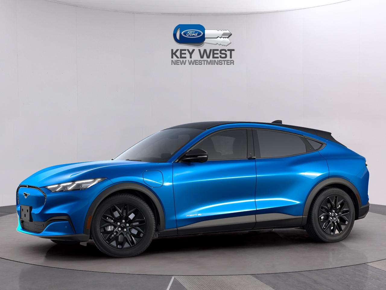 <p>Looking for a stylish and capable all-electric SUV? Key West Ford is thrilled to present the new 2025 Ford Mustang Mach-E SELECT AWD! This sleek crossover combines the iconic Mustang spirit with the efficiency and innovation of electric power. With its modern design, spacious interior, and advanced technology, the Mach-E SELECT AWD is ready to elevate your daily drive. Experience the future of driving with this exciting new vehicle.</p>
<p>This Mach-E is packed with features designed to enhance your driving experience. The all-wheel-drive system provides confident handling in various weather conditions, while the electric powertrain delivers instant torque and a smooth, quiet ride. Inside, youll find a comfortable and tech-forward cabin, complete with a user-friendly infotainment system and a suite of driver-assist technologies.</p>
<p>Here are five standout features of the 2025 Ford Mustang Mach-E SELECT AWD:</p>
<ul>
<li><strong>Electrifying Performance:</strong> Experience the thrill of instant acceleration with the dual-motor all-wheel-drive system.</li>
<li><strong>Advanced Technology:</strong> Stay connected and informed with the integrated navigation system and FordPass Connect.</li>
<li><strong>Comfort and Convenience:</strong> Enjoy heated front seats and a heated steering wheel, perfect for those chilly Canadian mornings.</li>
<li><strong>Stylish Design:</strong> Turn heads with the sleek exterior design, featuring a body-coloured grille and eye-catching wheels.</li>
<li><strong>Safety First:</strong> Drive with confidence thanks to the advanced safety features, including blind-spot monitoring and a comprehensive camera system.</li>
</ul>
<p><strong><em>Powered by AutoIntelligence™</em></strong>
Vehicle information has been generated using artificial intelligence and is provided for informational purposes only. While efforts are made to ensure accuracy, please confirm all details directly with the dealer.</p>
<p>Advertised pricing is net of applicable Ford incentives, which eligibility may vary. Financing offers are available on approved credit; total cash back amounts will be added to the finance contract. Pricing may include non-combinable offers and may not be compatible with Ford subvented interest rates. Government rebates are taxable and applied as a post-tax down payment, not as a discount on the vehicles price. All promotions are subject to terms and conditions. New vehicle pricing excludes the following fees: $699 Documentation Fee, $349 Registration and Insurance Transfer Fee, and $695 Finance Administration Fee (if financing) and applicable levies and taxes. See Key West Ford for complete details. Dealer #7485</p>
<p>Advertised EV / PHEV prices reflect the maximum BC provincial rebate amount and/or federal government rebate amount. Rebate(s) eligibility is subject to government program criteria and requires pre-approval. Please consult the official program website(s) for specific requirements.</p>