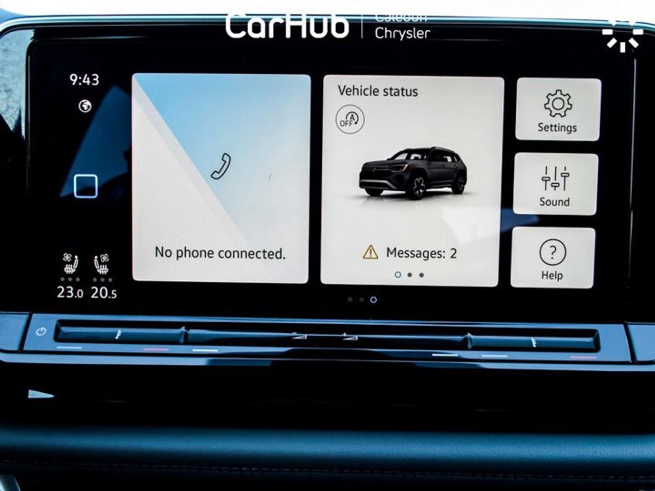 2025 Volkswagen Atlas Peak Edition AWD 7 Seater 12" Display Ventilated Front Seats R-Start Photo