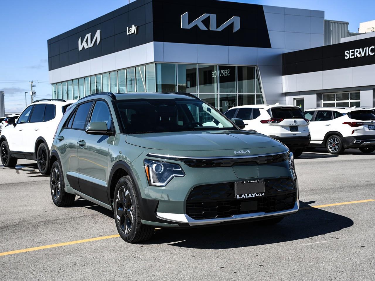 <h3><strong>2026 Kia Niro EV  Wind+  Stock #LKNI00631</strong></h3><p>The <strong>2026 Kia Niro EV Wind+</strong> offers a perfect balance of electric efficiency, everyday practicality, and modern technology in a compact SUV. Powered by a <strong>fully electric front-wheel drive system</strong>, it features a <strong>64.8 kWh battery</strong> delivering an estimated <strong>range of up to 407 km</strong>, making it ideal for both daily commuting and longer drives without compromise.</p><p>Inside, the Wind+ trim is designed with comfort in mind, featuring <strong>heated front seats</strong> and a <strong>heated steering wheel</strong>  perfect for Canadian winters. The cabin is spacious and thoughtfully laid out, offering excellent passenger room and a versatile cargo area to handle everything from groceries to weekend getaways.</p><p>Technology is front and centre with a modern infotainment system featuring <strong>Apple CarPlay and Android Auto</strong>, allowing seamless access to navigation, music, and hands-free communication. The Niro EV also includes advanced driver-assist features to help enhance confidence and safety on every drive.</p><p>Charging is convenient and flexible, with <strong>Level 2 home charging</strong> and <strong>DC fast-charging capability</strong>, allowing you to recharge quickly and get back on the road with ease. The exterior styling is clean and aerodynamic, complemented by alloy wheels and all-season <strong>tires</strong> for year-round usability.</p><p>With its strong electric range, practical design, and everyday comfort features, the <strong>2026 Kia Niro EV Wind+</strong> is a smart and efficient choice for drivers looking to go electric without sacrificing versatility.</p><p><strong>Call us today for the latest incentives from Kia Canada!</strong></p> <p>OnRoads: Deductible coverage + Windshield chip coverage + theft/recovery benefit policy. Mats/Wheel locks</p>