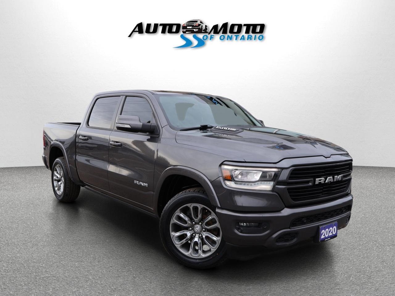 2020 RAM 1500 LARAMIE CREW DESIEL CERTIFIED 4WD *1 OWNER*ACCIDENT FREE* CAMERA NAV BLUETOOTH LEATHER HEATED SEATS CRUISE ALLOYS Photo