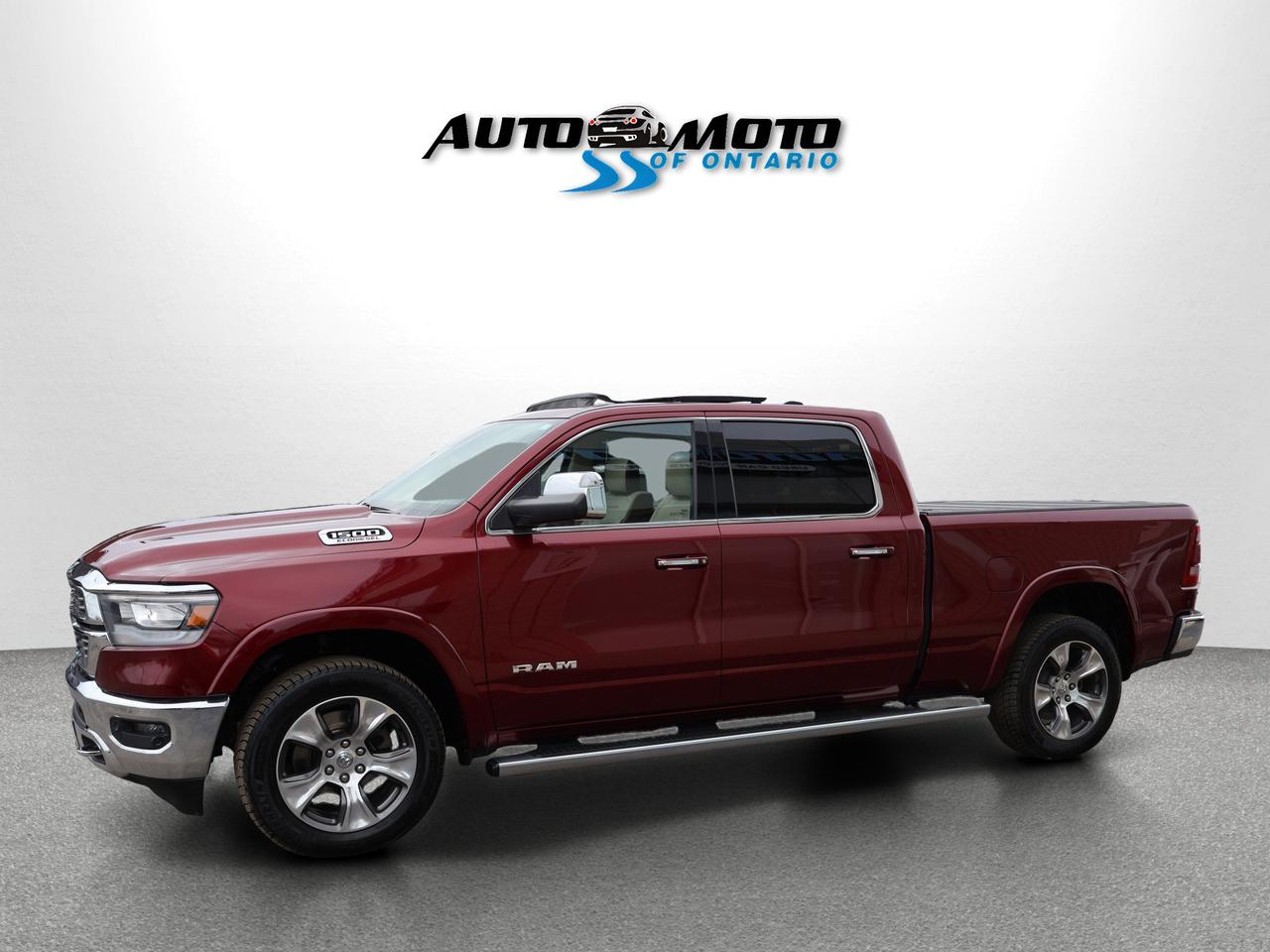 2020 RAM 1500 LARAMIE CREW DESIEL CERTIFIED 4WD *1 OWNER* CAMERA NAV BLUETOOTH LEATHER HEATED SEATS PANO ROOF CRUISE ALLOY S Photo2