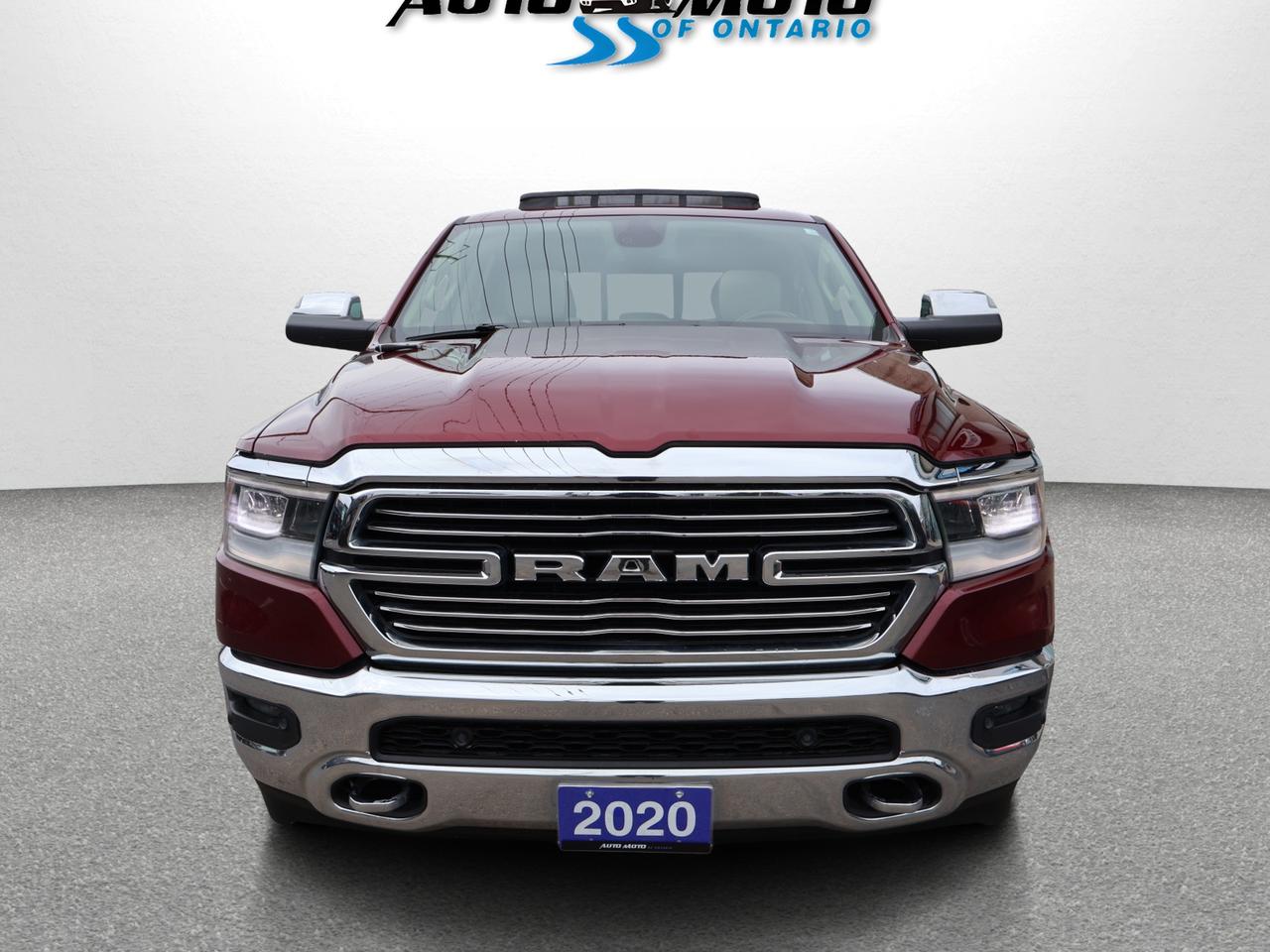 2020 RAM 1500 LARAMIE CREW DESIEL CERTIFIED 4WD *1 OWNER* CAMERA NAV BLUETOOTH LEATHER HEATED SEATS PANO ROOF CRUISE ALLOY S Photo
