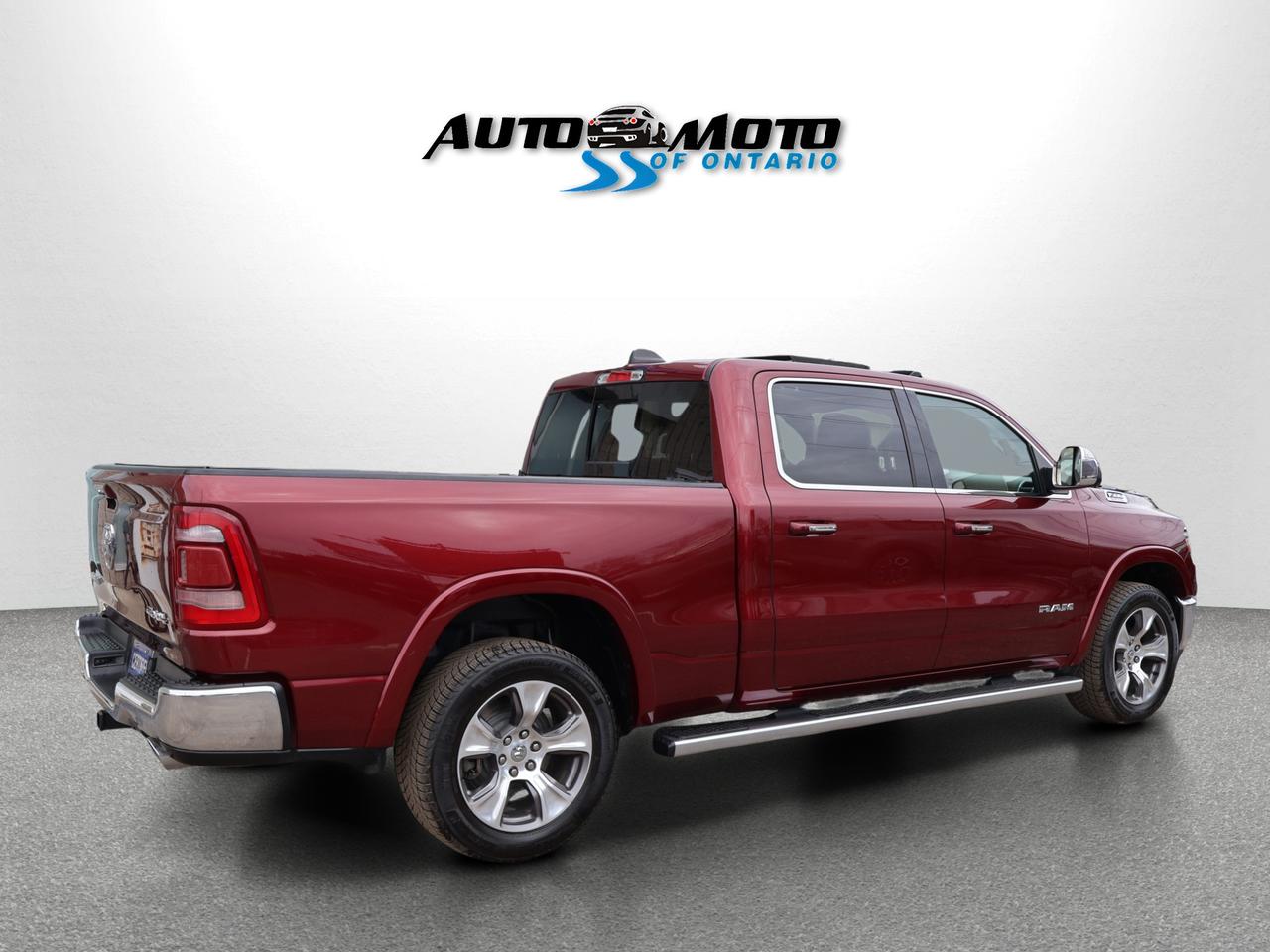 2020 RAM 1500 LARAMIE CREW DESIEL CERTIFIED 4WD *1 OWNER* CAMERA NAV BLUETOOTH LEATHER HEATED SEATS PANO ROOF CRUISE ALLOY S Photo