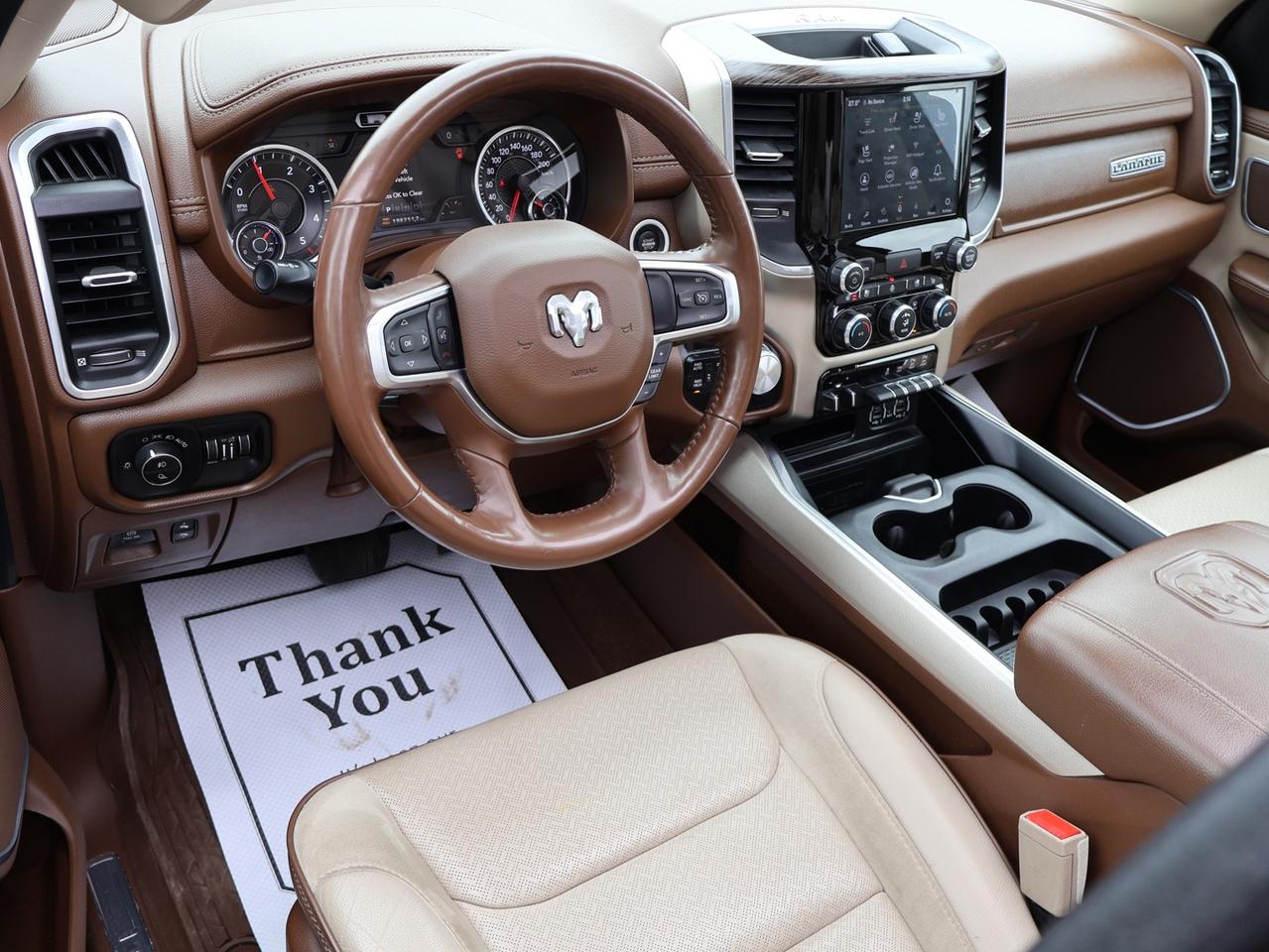 2020 RAM 1500 LARAMIE CREW DESIEL CERTIFIED 4WD *1 OWNER* CAMERA NAV BLUETOOTH LEATHER HEATED SEATS PANO ROOF CRUISE ALLOY S Photo