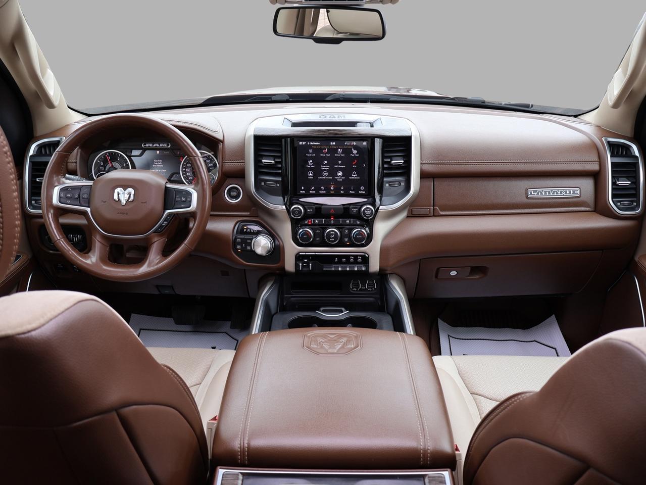 2020 RAM 1500 LARAMIE CREW DESIEL CERTIFIED 4WD *1 OWNER* CAMERA NAV BLUETOOTH LEATHER HEATED SEATS PANO ROOF CRUISE ALLOY S Photo