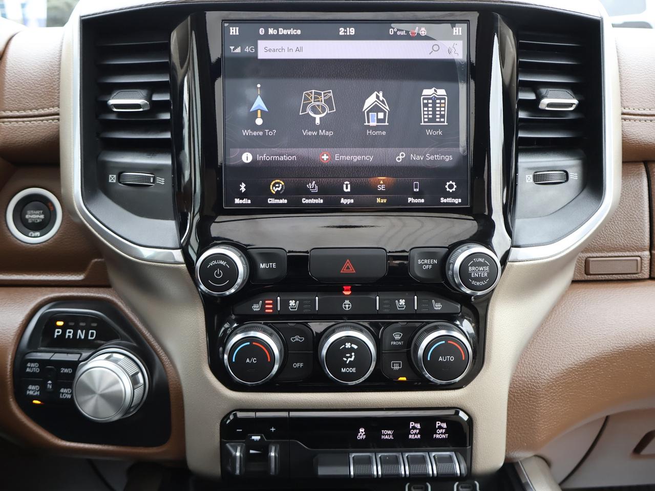 2020 RAM 1500 LARAMIE CREW DESIEL CERTIFIED 4WD *1 OWNER* CAMERA NAV BLUETOOTH LEATHER HEATED SEATS PANO ROOF CRUISE ALLOY S Photo