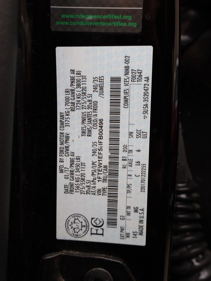 2017 Ford F-150 V8 XLT 4WD CERTIFIED *ACCIDENT FREE* CAMERA BLUETOOTH CRUISE ALLOYS Photo