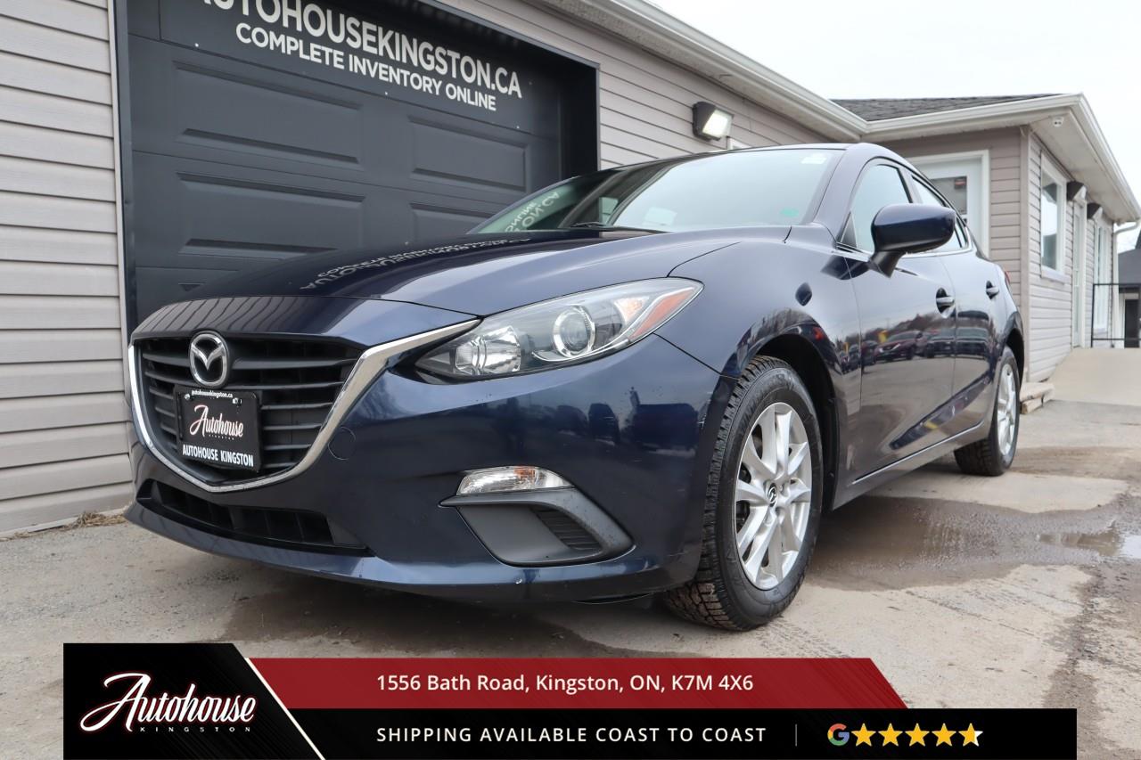 <p><strong>The 2015 Mazda3 GS</strong><span style=color:rgba( 0 , 0 , 0 , 0.9 )>  Featuring a 2.0-liter Skyactiv-G inline-4 delivering a 6-speed manual transmission achieving an <strong>estimated 8.2 L/100km city and 6.1 L/100km highway fuel efficiency.</strong> Premium cloth seating includes heated front seats, 6-way manual driver seat with adjustable lumbar, leather-wrapped steering wheel with audio and cruise controls, push-button start, and Mazda Connect 7-inch touchscreen with Commander control, Bluetooth hands-free phone and audio streaming, USB connectivity, and a 6-speaker audio system. Safety features include Blind Spot Monitoring with Rear Cross Traffic Alert, ABS with electronic brake-force distribution, and advanced front airbags with seat-belt pretensioners. Additional features include keyless entry, 60/40 split-folding rear seats and so much more! </span></p>
