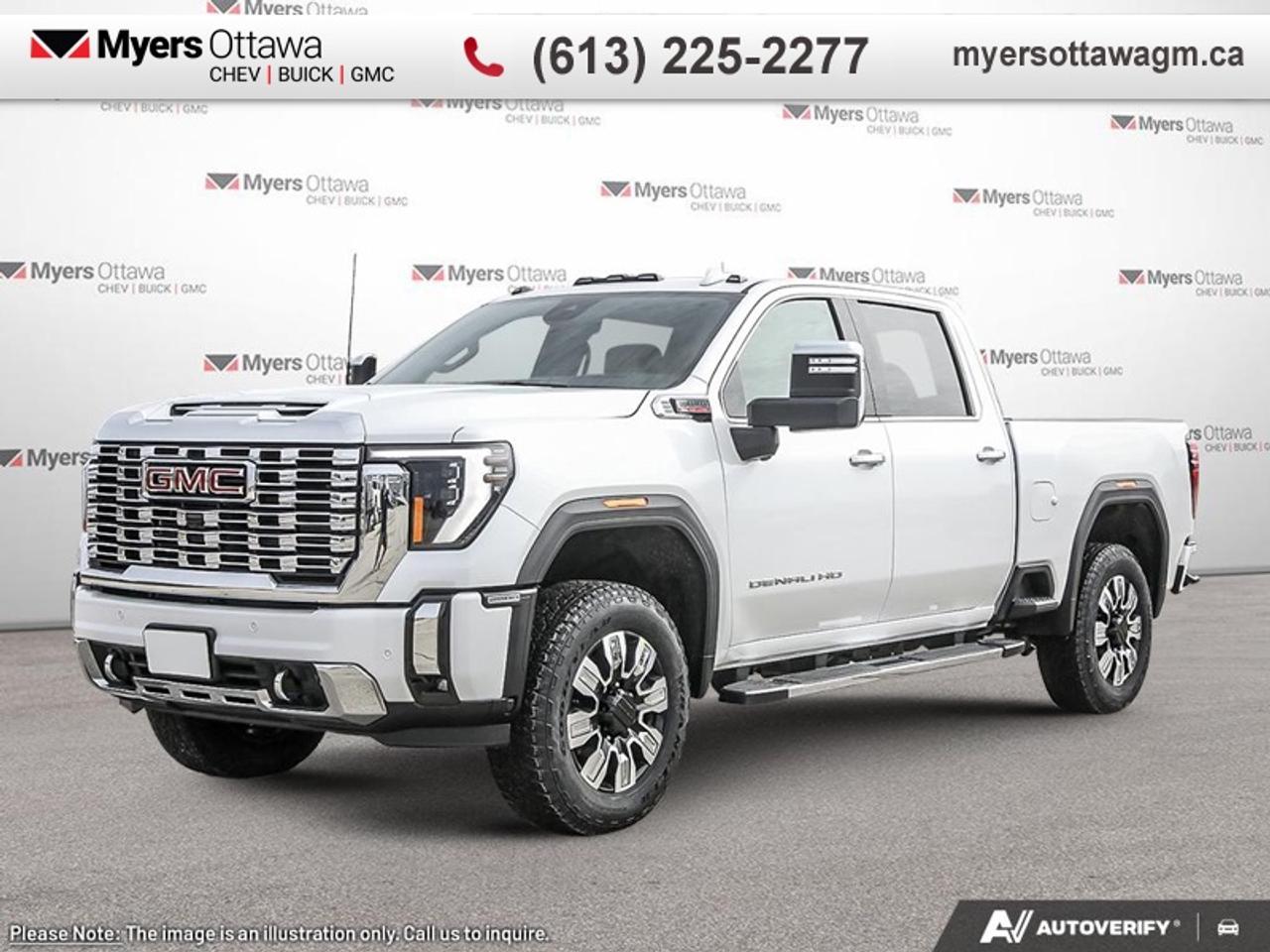 <br> <br>This immensely capable 2026 GMC 2500HD has everything youre looking for in a heavy-duty truck. <br> <br>This 2026 GMC 2500HD is highly configurable work truck that can haul a colossal amount of weight thanks to its potent drivetrain. This truck also offers amazing interior features that nestle occupants in comfort and luxury, with a great selection of tech features. For heavy-duty activities and even long-haul trips, the 2500HD is all the truck youll ever need.<br> <br>This Summit White sought after diesel crew cab 4X4 pickup has an Automatic transmission and is powered by a 470HP 6.6L 8 Cylinder Engine. <br> <br> Our Sierra 2500HDs trim level is Denali. The Denali with the X31 Off-Road Package blends rugged strength with premium refinement. Off-road confidence comes from skid plates, Hill Descent Control, twin-tube Rancho shocks, and an off-road suspension, while trailering is made effortless with Hitch Guidance, an integrated brake controller, and the ProGrade Trailering System with In-Vehicle Trailering App. A bold exterior features animated LED lighting, a signature chrome grille, 20 machined wheels, and the versatile MultiPro Tailgate, complemented by a spray-on bedliner and power assist steps. Inside, heated and ventilated leather seats, a 13.4 premium infotainment display with Google built-in, Bose audio, wireless phone projection, and wireless charging keep every drive comfortable and connected. GMC Pro Safety, HD Surround Vision, Adaptive Cruise Control, and Trailer Side Blind Zone Alert provide added confidence, while thoughtful touches like rain-sensing wipers, a power sliding rear window, and dual-zone climate control elevate everyday convenience. This vehicle has been upgraded with the following features: Leather Seats, Denali Preferred Equipment Group.<br><br> <br>To apply right now for financing use this link: <a href=https://creditonline.dealertrack.ca/Web/Default.aspx?Token=b35bf617-8dfe-4a3a-b6ae-b4e858efb71d&Lang=en target=_blank>https://creditonline.dealertrack.ca/Web/Default.aspx?Token=b35bf617-8dfe-4a3a-b6ae-b4e858efb71d&Lang=en</a><br><br> <br/> Total  rebate of $4000 is reflected in the price.   Incentives expire 2026-03-31.  See dealer for details. <br> <br><br> Come by and check out our fleet of 50+ used cars and trucks and 180+ new cars and trucks for sale in Ottawa.  o~o