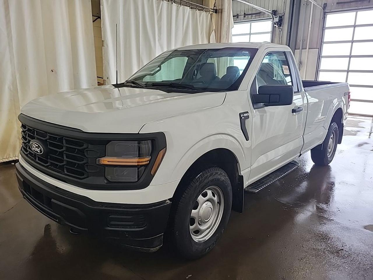 THE PRICE YOU SEE, PLUS GST. GUARANTEED!3.5 LITER V6, 10 SPEED AUTO, XL SERIES(101a), REGULAR CAB, DARK SLATE CLOTH SEATS, 40/20/40 BENCH SEAT, CLASS IV TRAILER HITCH, FORD PASS CONNECT, BLIS W/CROSS-TRAFFIC ALERT, BLACK RUNNING BOARDS, 136 LITER FUEL TANK, SYNC 4 W/12 INFOTAINMENT SCREEN.     The 2025 Ford F-150 XL Regular Cab equipped with the 3.5-liter EcoBoost engine is a robust and capable workhorse designed for durability and performance. The 3.5-liter EcoBoost twin-turbo V6 delivers substantial horsepower and torque, making it well-suited for hauling, towing, and heavy-duty tasks, while the 10-speed automatic transmission ensures smooth, responsive shifts and improved fuel efficiency. The Regular Cab configuration emphasizes practicality and a straightforward design, maximizing interior space for work crews and utility. The vehicle features selectable drive modes, allowing the driver to tailor the trucks performance to various conditions such as mud, snow, or sand, enhancing its off-road and on-road versatility. The 101A Package adds a suite of essential features, including upgraded interior materials, modern technology, and safety equipment, providing a more comfortable and connected driving experience without sacrificing durability. Overall, the 2025 Ford F-150 XL with these specifications offers a dependable, powerful, and versatile work truck suited for both commercial and personal use, combining rugged capability with essential modern amenities.Do you want to know more about this vehicle, CALL, CLICK OR COME ON IN!*AMVIC Licensed Dealer; CarFax and Full Mechanical Inspection Included.