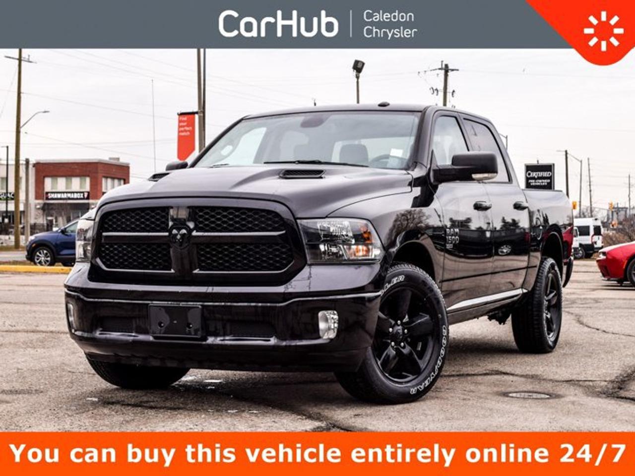 This Ram 1500 SLT 4x4 Crew Cab 57 Box Classic has a powerful Regular Unleaded V-6 3.6 L/220 engine powering this Automatic transmission. Only 200 Miles! TRANSMISSION: 8-SPEED AUTOMATIC (STD), TIRES: P275/60R20 OWL AS, TECHNOLOGY PACKAGE I -inc: Push-Button Start, Remote Proximity Keyless Entry, Accent Colour Door Handles.

 

This Ram 1500 Classic SLT 4x4 Crew Cab 57 Box Comes Equipped with These Options 
RADIO: UCONNECT 5 W/8.4 DISPLAY, PARK-SENSE REAR PARK ASSIST SYSTEM, MOPAR SPRAY-IN BEDLINER, HEATED SEATS & WHEEL GROUP -inc: Heated Steering Wheel, Humidity Sensor, Front Heated Seats, GVWR: 3,084 KGS (6,800 LBS) (STD), FOG LAMPS, ENGINE: 3.6L PENTASTAR VVT V6 (STD), ELECTRONICS CONVENIENCE GROUP -inc: SiriusXM Satellite Radio, DIESEL GREY/BLACK, PREMIUM CLOTH FRONT BUCKET SEATS -inc: Power Lumbar Adjust, 115-Volt Auxiliary Power Outlet, Bucket Seats, Rear 60/40 Split-Folding Bench Seat, Fold-Flat Load Floor, Power 10-Way Driver Seat w/Lumbar, Full-Length Upgraded Floor Console, DIAMOND BLACK CRYSTAL PEARLCOAT.

 

Drive Happy with CarHub
*** All-inclusive, upfront prices -- no haggling, negotiations, pressure, or games

*** Purchase or lease a vehicle and receive a $1000 CarHub Rewards card for service

*** Purchase this vehicle fully online on CarHub websites

 

Transparency Statement
Online prices and payments are for finance purchases -- please note there is a $850 finance/lease fee. Cash purchases for used vehicles have a $2,350 surcharge (the finance price + $2,350), however cash purchases for new vehicles only have tax and licensing extra -- no surcharge. NEW vehicles priced at over $100,000 including add-ons or accessories are subject to the additional federal luxury tax. While every effort is taken to avoid errors, technical or human error can occur, so please confirm vehicle features, options, materials, and other specs with your CarHub representative. This can easily be done by calling us or by visiting us at the dealership. CarHub used vehicles come standard with 1 key. If we receive more than one key from the previous owner, we include them with the vehicle. Additional keys may be purchased at the time of sale. Ask your Product Advisor for more details. Payments are only estimates derived from a standard term/rate on approved credit. Terms, rates and payments may vary. Prices, rates and payments are subject to change without notice. Please see our website for more details.