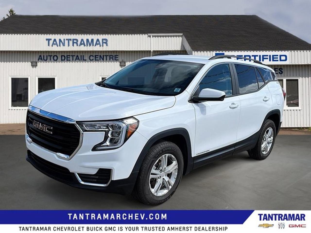 Recent Arrival! Summit White 2024 GMC Terrain SLE AWD 9-Speed Automatic 1.5L DOHCValue Market Pricing, AWD.Certified. GM Certified Details:* 150+ Point Inspection* Exchange policy is 30 days or 2,500 kilometres, whichever comes first* 3.99% Financing for 24 Months On Selected Certified Pre-Owned Vehicles 24 Months - 3.99% 36 Months  3.99% 48 Months  3.99% 60 Months - 3.99% 72 Months  4.99% 84 Months - 4.99% Rate valid for the period from February 3, 2026 - March 31, 2026* 1-month OnStar trial and sign up for a paid plan to enjoy the first two months on us. GM Owner Centre and Mobile App. Free SiriusXM Trial* 24/7 roadside assistance for 3 months or 5,000 km (whichever comes first)* 3 months or 5,000 kilometres (whichever comes first) which can be extended or upgraded to an even more comprehensive Certified Pre-Owned Vehicle Protection Plan