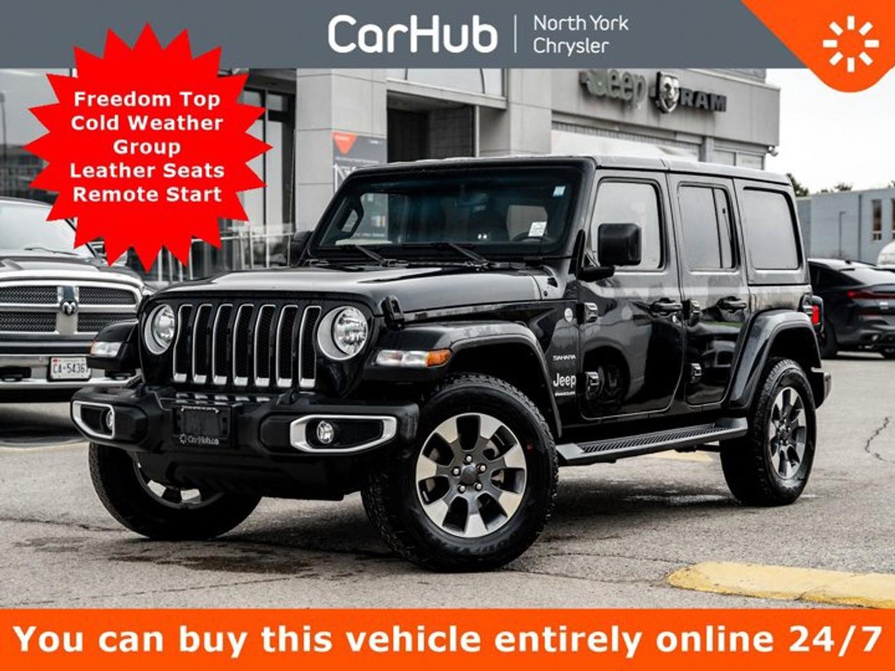 2023 Jeep Wrangler Sahara Freedom Top Cold Weather Group Leather Seats Remote Start Photo0