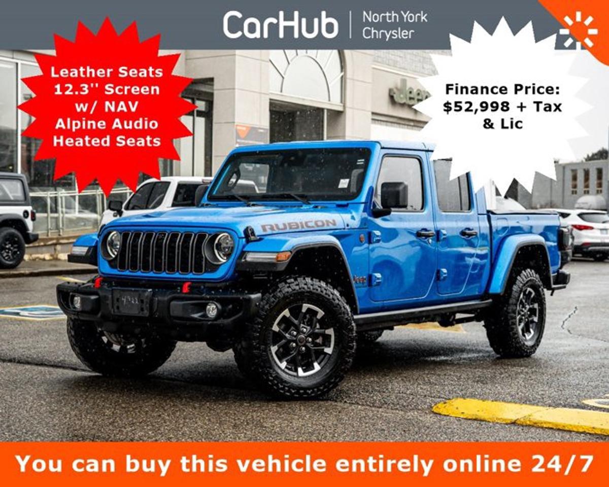 2024 Jeep Gladiator Rubicon X Leather Seats 12.3'' Screen w/ NAV Alpine Audio Heated Seats Photo0