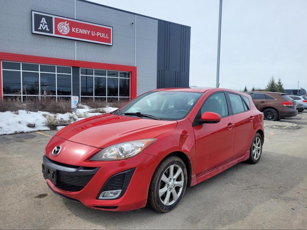 2011 Mazda 3 in Red. The vehicle has 275,236km. The vehicle runs and drives ok. No check engine light. The Rear brake needs to be inspected. We dont perform any mechanical/safety inspections. The vehicle is sold as is and might need some work.