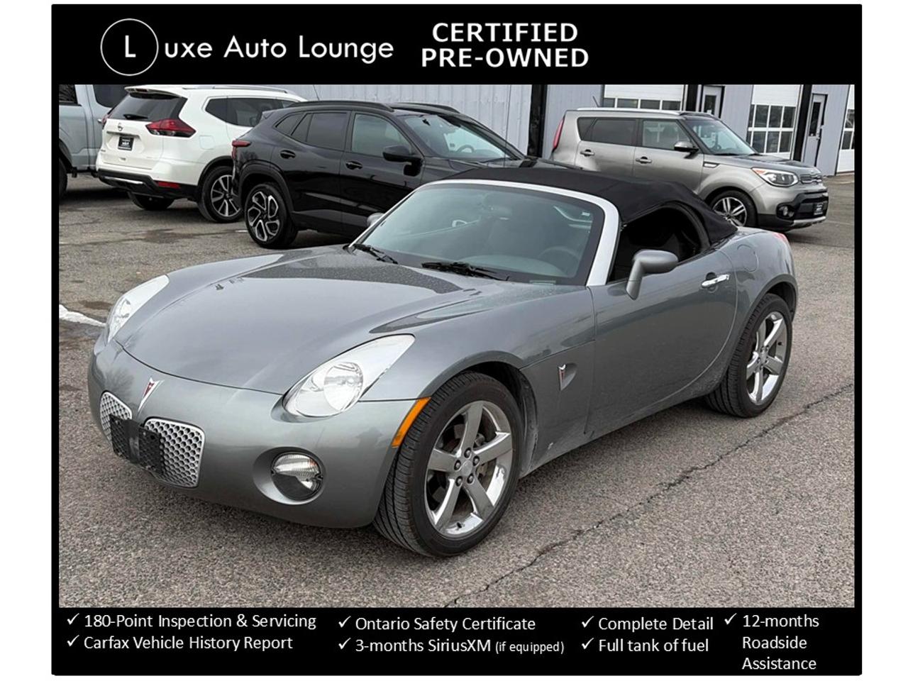 2006 Pontiac Solstice ONLY 49K!! 5SPD, POWER GROUP, CLOTH, CD PLAYER!