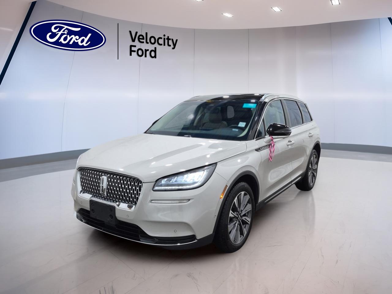 // ACCIDENT FREE!! //
// SINGLE OWNER! //

This 2022 Lincoln Corsair Reserve AWD is a refined luxury SUV offered by Velocity Ford in Moose Jaw. CARFAX Canada reports no accidents and confirms a single owner. With 72,502 km, a white exterior, black interior, four doors, and a 2.0-litre unleaded engine, it delivers premium comfort and confident all-wheel-drive capability.

Well suited for daily driving and long highway trips, this used 2022 Lincoln Corsair Reserve AWD pairs smooth automatic performance with upscale features that make each drive easy. Its clean design, quiet cabin, and thoughtful equipment help create a polished ownership experience from the first trip.

FEATURES OF THE Corsair Reserve AWD
»» All-wheel drive for added year-round traction
»» Power liftgate adds everyday loading ease
»» Navigation system helps guide every trip
»» Heated front seats boost cold-weather comfort

ADVANCED SAFETY FEATURES
»» Backup camera helps with tight parking
»» Blind spot monitor supports safer lane changes
»» Lane departure warning adds extra awareness
»» Multiple airbags help protect occupants

PERFORMANCE AND EFFICIENCY
»» 2.0-litre turbocharged unleaded engine delivers smooth power
»» 8-speed automatic supports relaxed highway driving
»» All-wheel drive adds secure road grip
»» Stability control helps maintain composed handling

COMFORT AND CONVENIENCE
»» Dual-zone climate control keeps comfort balanced
»» Remote starter warms cabin before entry
»» Memory seats simplify shared daily driving
»» Power windows and locks add ease

TECHNONOLGY AND CONNECTIVITY
»» Bluetooth integration supports hands-free phone connectivity
»» Navigation system offers clear route guidance
»» WiFi hotspot helps keep passengers connected
»» Steering wheel audio controls feel convenient

CARGO SPACE
»» Power liftgate makes cargo access simple
»» Rear trunk access supports daily versatility
»» Four-door layout improves passenger loading convenience
»» Flexible SUV design suits errands well

AWARDS & RECOGNITIONS
»» Top Safety Pick, Insurance Institute for Highway Safety, 2022

WHAT OTHER OWNERS LIKE
»» Quiet cabin helps improve ride comfort
»» Smooth power delivery feels refined daily
»» Easy-to-use technology earns strong owner praise
»» Comfortable seats support longer road trips

Finished in white with a black interior, this Lincoln presents a clean and upscale look. Heated mirrors, retractable mirrors, tinted windows, a rear spoiler, LED headlamps, and turn signal mirrors add useful function and modern style without overcomplicating the experience.

This luxury SUV also includes cruise control, power steering, anti-lock braking system, push button start, automatic headlights, automatic climate control, satellite radio, ambient lighting, an auto-dimming rearview mirror, tire pressure monitoring, and a backup camera. These features work together to support comfort, confidence, and convenience in every season.

The cabin is designed to feel welcoming and practical. Heated front seats, driver lumbar support, passenger lumbar support, a power driver seat, power passenger seat, leather steering wheel, memory mirrors, and illuminated vanity mirrors all help make this 2022 Lincoln Corsair Reserve AWD a rewarding place to spend time.

This 2022 Lincoln Corsair Reserve AWDs VIN is: 5LMCJ2D95NUL10846.