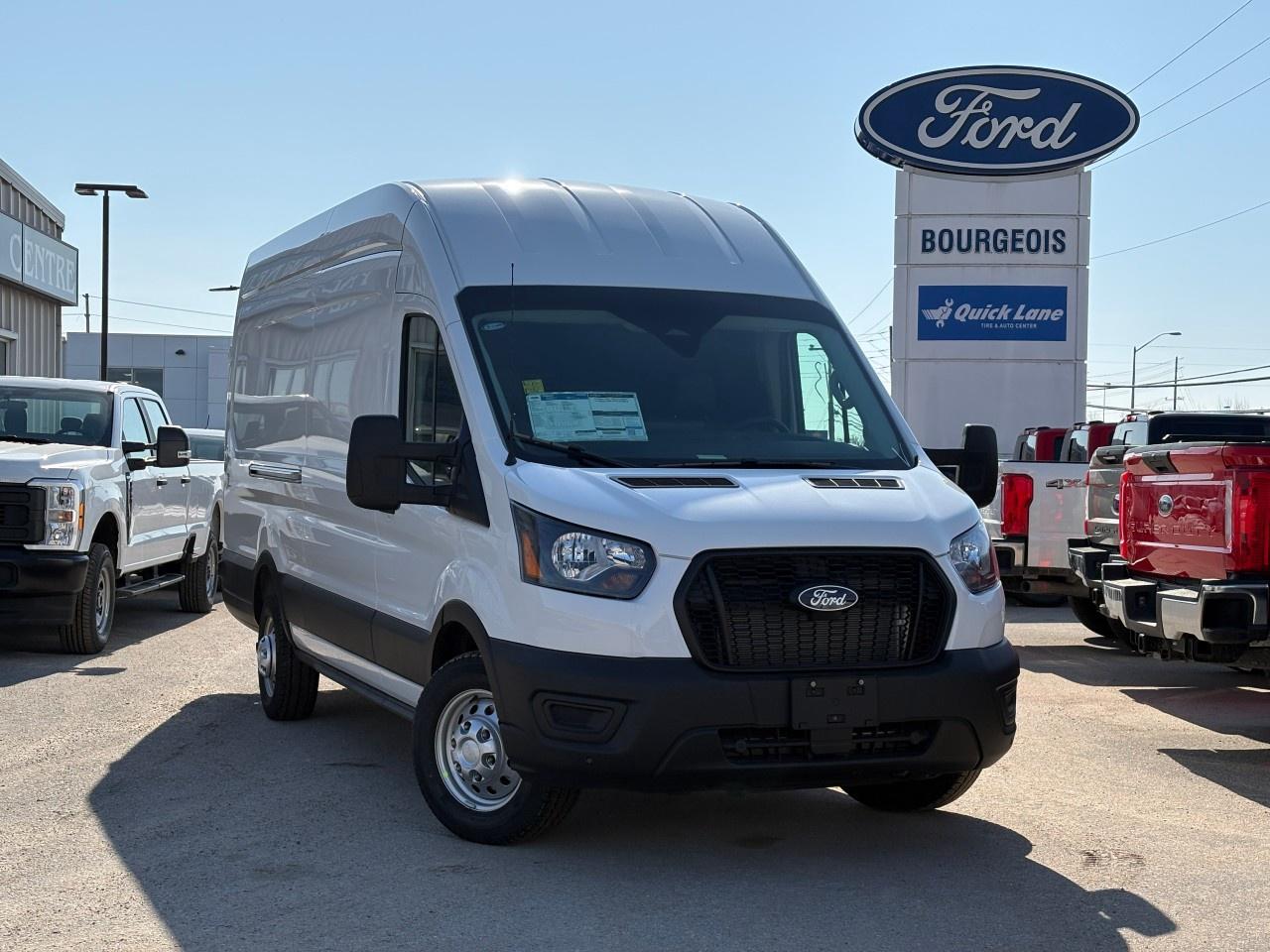 <p>Experience the unmatched capability and reliability of the 2026 Ford Transit Cargo Van, available in a pristine White exterior that complements its commanding AWD drivetrain. The T-250 148" EL Hi Rf 9070 GVWR configuration ensures robust handling and adaptability to various cargo needs.</p><p>The functional design of this commercial beauty is matched inside with a Gray interior that offers a practical yet comfortable cabin environment. This Transit Cargo Van is ready to meet the demands of any business with efficient air conditioning and ergonomic seating.</p><p>Enjoy seamless connectivity and enhanced safety enabled by its advanced technology suite. Stay connected with the Bluetooth connection and smart device integration, while the backup camera, lane assist, and parking sensors ensure a secure driving experience. The vehicle features a modern cruise control system to assist during those long drives, while the inclusion of a Wi-Fi hotspot keeps your team online and productive remotely.</p><p>Perfect for businesses that require efficient transportation solutions, this new Ford Transit Cargo Van fits diverse operational needs. Don't miss the opportunity to elevate your business's mobility. Contact our dealership today for more information and to schedule a test drive. This van won't sit in our lot for longget in touch now and discover how it can work for you!</p>