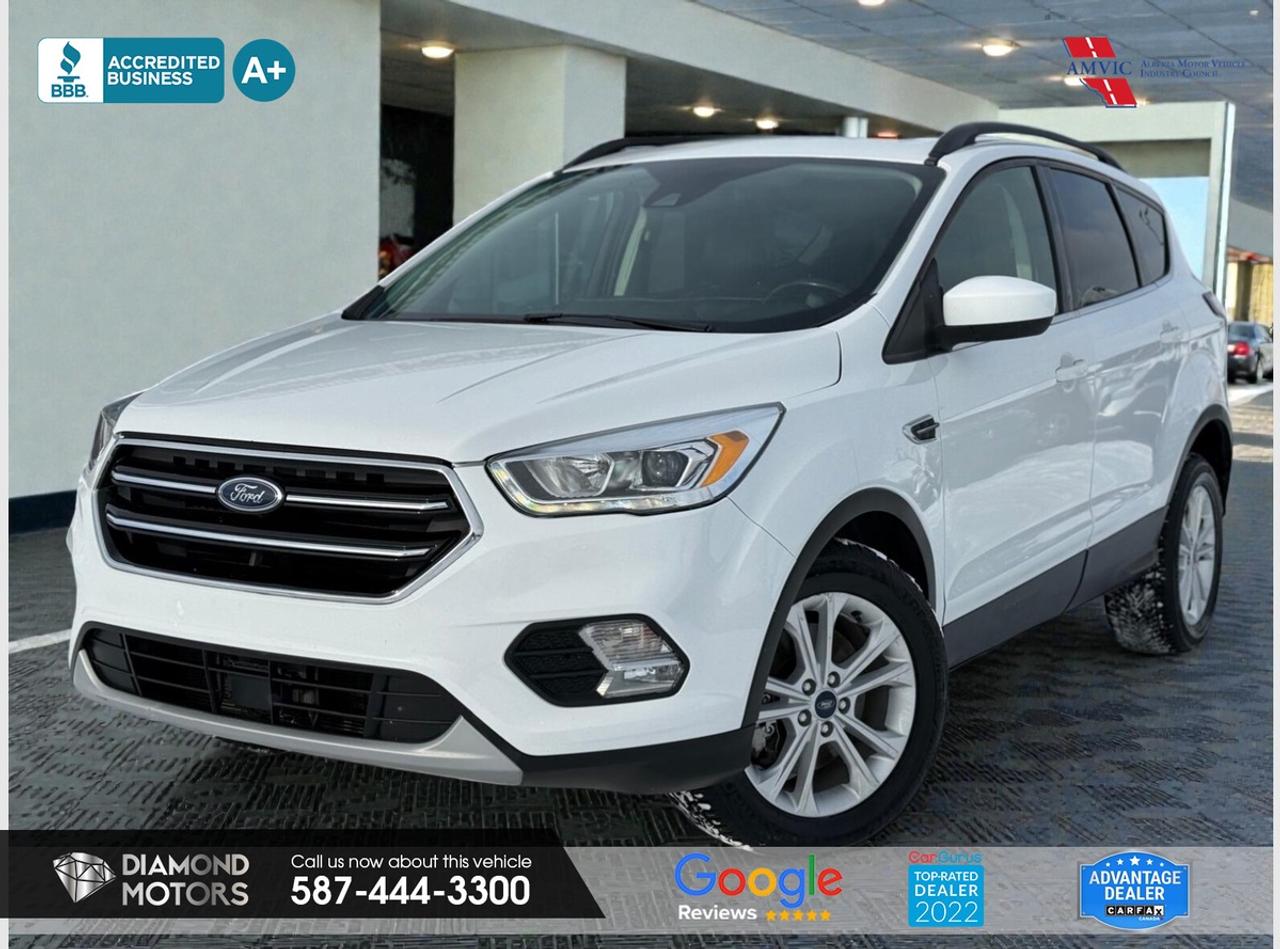 CLEARANCE PRICED  PRICED TO MOVE <br/> LIMITED TIME at Diamond Motors <br/> Drive away with a FREE 1-Year Warranty + low payments included at Listed Price. T&Cs Apply. <br/> <br/> <br/> <br/> <br/> 1.5L 4 CYLINDER ENGINE, LEATHER, BLUETOOTH, NAVIGATION, BACKUP CAMERA, HEATED SEATS, LANE ASSIST, ADAPTIVE CRUISE CONTROL, BLIND SPOT MONITORING, PANORAMIC ROOF, AWD, CRUISE CONTROL, DUAL CLIMATE CONTROL, BRAND NEW TIRES, POWER SEATS AND MUCH MORE!!! <br/> <br/> <br/> Now Available: 2018 Ford Escape SEL 4WD White has 213,562 KM on it. 1.5L 4 Cylinder Engine engine, Four-Wheel Drive, Automatic transmission, 5 Seater passengers, on special price for $11,500.00. <br/> <br/> <br/> Book your appointment today for Test Drive. We offer contactless Test drives & Virtual Walkarounds. Stock Number: 261046 <br/> Disclosure: This vehicle was previously registered in SK. Vehicle has passed all required inspections in Alberta. <br/> The vehicle was in need of repairs as a result of an incident or collision that cost more than $3,000 including parts and labour. <br/> At Diamond Motors, we are dedicated to providing you with an outstanding car-buying experience, offering quality pre-owned vehicles at prices that fit your budget. Our transparent and honest approach means you can expect straightforward guidance without any high-pressure sales tactics. We believe in building lasting relationships with our customers by offering personalized service tailored to your needs. From the moment you step onto our lot, our team is here to support you every step of the way, ensuring you leave confident in your decision. Trust, integrity, and customer satisfaction are the foundation of everything we do. <br/> <br/> <br/> Why Choose Diamond Motors?<br/> <br/> Certified Pre-Owned Vehicles <br/> Family Owned & Operated <br/> 100+ Vehicles in Stock <br/> Finance & Extended Warranty Available <br/> Transparent Pricing <br/> Inspection & Carfax Provided <br/> No-Pressure Buying Experience <br/> Full Disclosure Guaranteed <br/> Top Google Rated Dealership <br/> Trade-Ins Welcome <br/> AMVIC Licensed & BBB Accredited <br/> CarGurus Top-Rated Dealer (2022 & 2024) <br/> <br/> <br/> Phone to schedule an appointment @ 587-444-3300 or simply browse our inventory online www.diamondmotors.ca or come and see us at our location at <br/> 3403 93 street NW, Edmonton, T6E 6A4 <br/> <br/> <br/> To view the rest of our inventory: <br/> www.diamondmotors.ca/inventory <br/> <br/> <br/> This dealership provides all required disclosures in accordance with AMVIC regulations. A completed Mechanical Fitness Assessment and its associated inspection work order will be supplied with every vehicle. A Carfax (or equivalent) vehicle history report will also be provided, including available information on previous damage, accident history, stolen or salvage status, and jurisdictional records. <br/> Customers are encouraged to review all vehicle features, options, and equipment for accuracy prior to purchase. <br/>