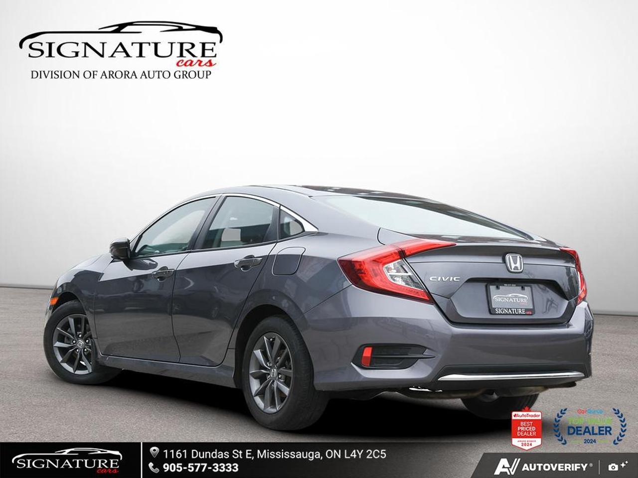 2021 Honda Civic EX No Accident Sunroof Carplay Photo3
