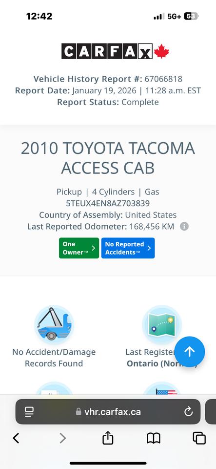 2010 Toyota Tacoma SR5 Photo