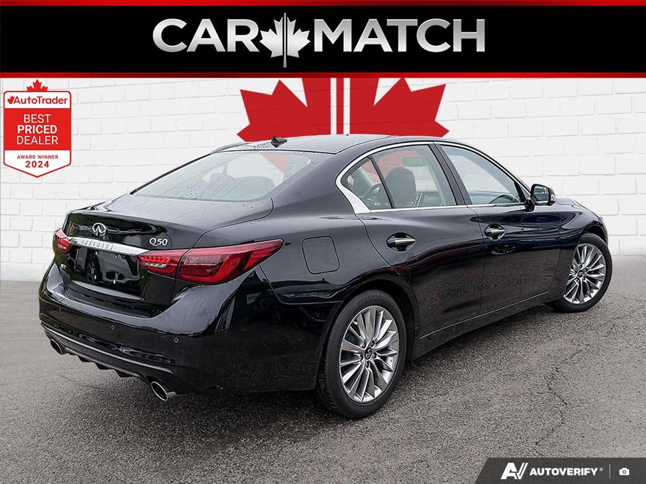2021 Infiniti Q50 LUXE/ NO ACCIDENTS / AWD / 360CAM / ROOF /LEATHER Photo