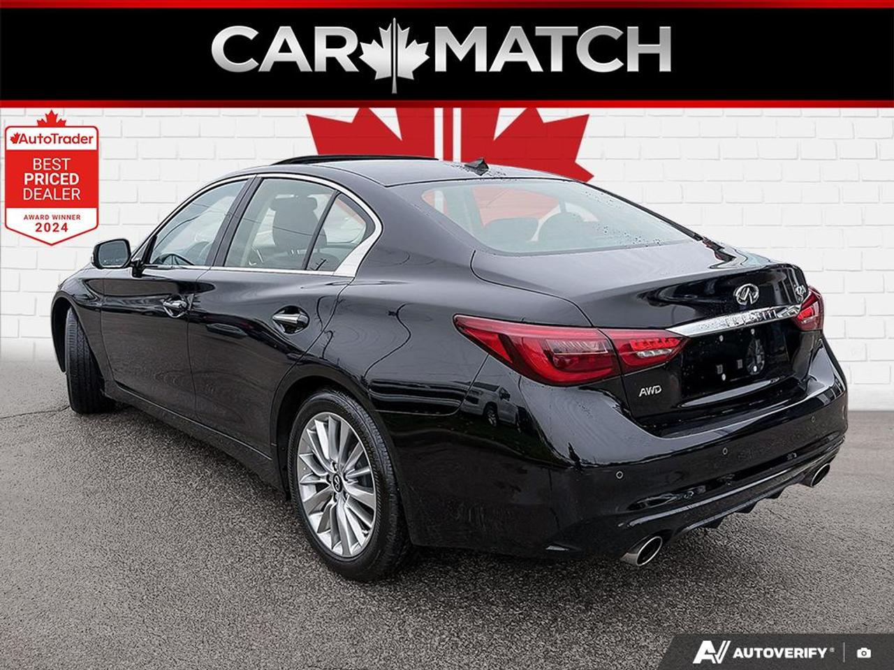 2021 Infiniti Q50 LUXE/ NO ACCIDENTS / AWD / 360CAM / ROOF /LEATHER Photo