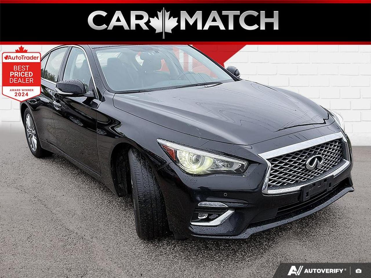 2021 Infiniti Q50 LUXE/ NO ACCIDENTS / AWD / 360CAM / ROOF /LEATHER Photo