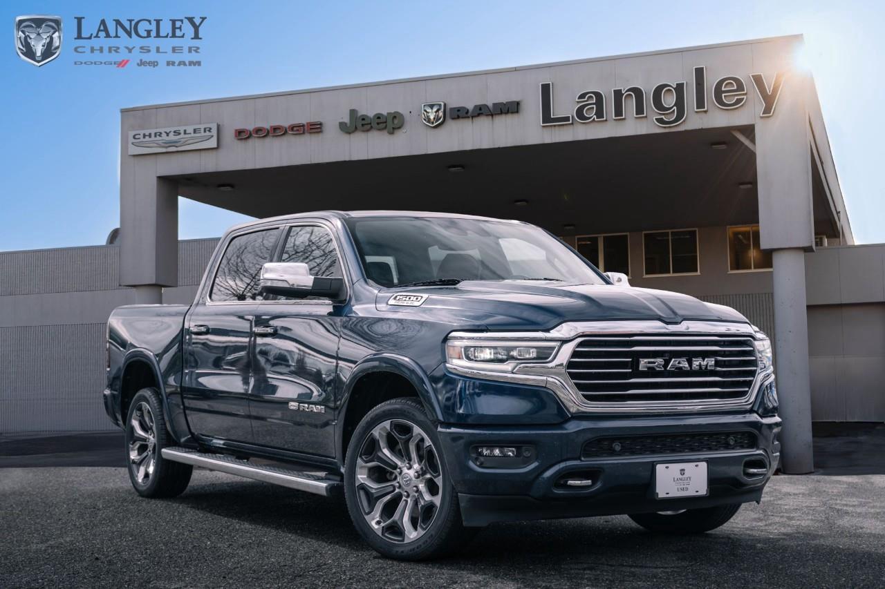 <p><strong>2022 RAM 1500 Limited Longhorn 4x4 Crew Cab 5'7" Box</strong></p><p>The 2022 RAM 1500 Limited Longhorn is a southwestern-themed luxury powerhouse that perfectly blends premium craftsmanship with rugged capability. Featuring authentic barn-wood accents and high-end leather, this trim provides a bespoke interior experience alongside the reliable performance of the 5.7L HEMI® V8.</p><p></p><ul><li><p><strong>Engine</strong>: 5.7L HEMI® VVT V8 with FuelSaver MDS and eTorque (395 hp, 410 lb-ft torque)</p><p></p></li><li><p><strong>Drivetrain</strong>: 4x4 with 8-speed automatic transmission and available 3.92 rear axle ratio</p><p></p></li><li><p><strong>Max Towing</strong>: Up to 5,234 kg (11,540 lbs) when properly equipped</p><p></p></li><li><p><strong>Technology</strong>: Available 12-inch Uconnect® 5 NAV touchscreen and 7-inch premium digital cluster</p><p></p></li><li><p><strong>Interior</strong>: Premium leather-trimmed bucket seats with heating/ventilation and genuine wood accents</p><p></p></li><li><p><strong>Key Features</strong>: 20-inch polished aluminum wheels, chrome wheel-to-wheel side steps, and spray-in bedliner</p><p></p></li></ul><p>Come book a test drive at Langley Chrysler, conveniently located in Langley, British Columbia.</p>

<p>*All prices plus applicable taxes, applicable environmental recovery charges, documentation of $599 and full tank of fuel surcharge of $76 if a full tank is chosen. <br />Other protection items available that are not included in the above price:<br />Tire & Rim Protection and Key fob insurance starting from $599<br />Service contracts (extended warranties) for coverage up to 7 years and 200,000 kms starting from $599<br />Custom vehicle accessory packages, mudflaps and deflectors, tire and rim packages, lift kits, exhaust kits and tonneau covers, canopies and much more that can be added to your payment at time of purchase<br />Undercoating, rust modules, and full protection packages starting from $199<br />Financing Fee of $500 when applicable<br />Flexible life, disability and critical illness insurances to protect portions of or the entire length of vehicle loan</p>